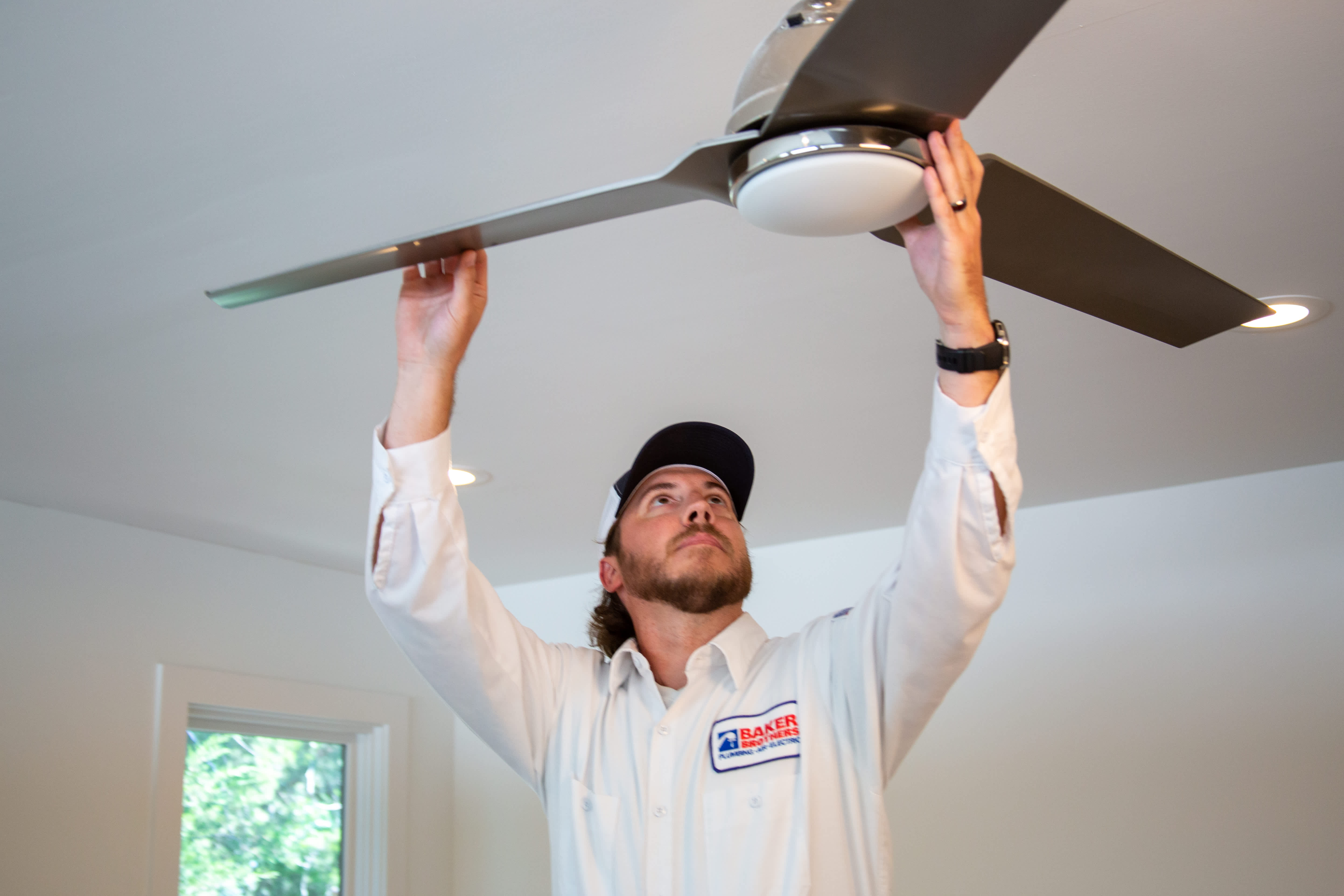Trust Baker Brothers Plumbing, Air & Electric for professional and reliable ceiling fan installations.