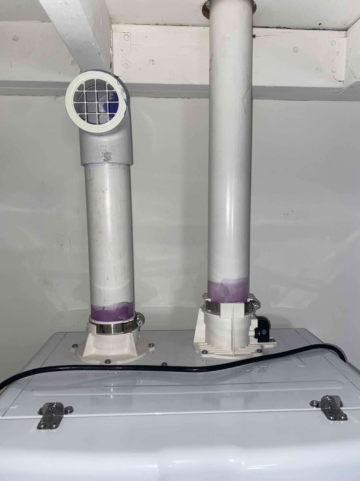 Dependable venting and neat workmanship give homeowners peace of mind, demonstrated by Magic Plumbing Heating & Cooling on this installation.