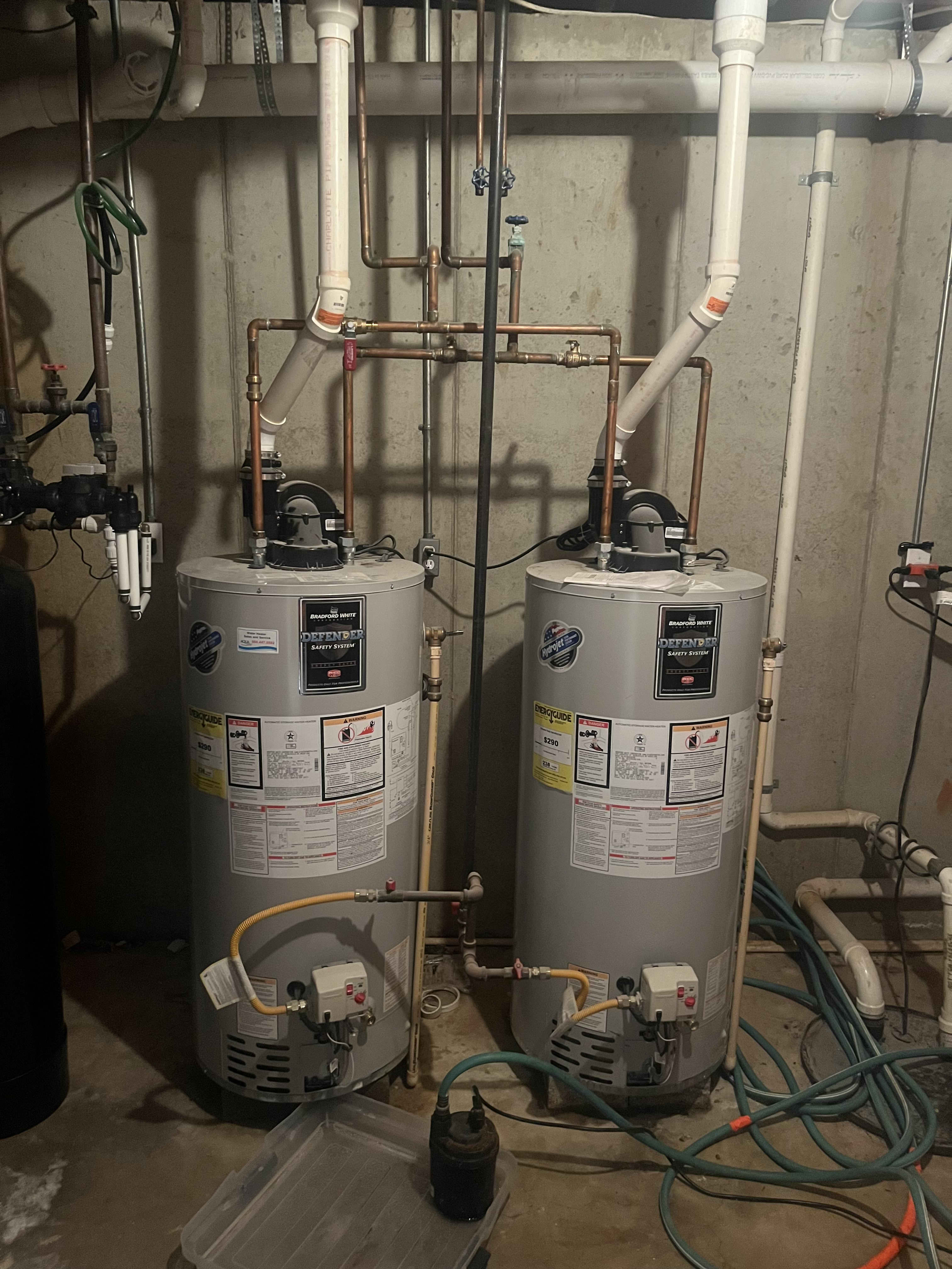 Reliable residential water heater installation and neat piping show Summers Plumbing Heating & Cooling delivering dependable, serviceable solutions for homeowners.