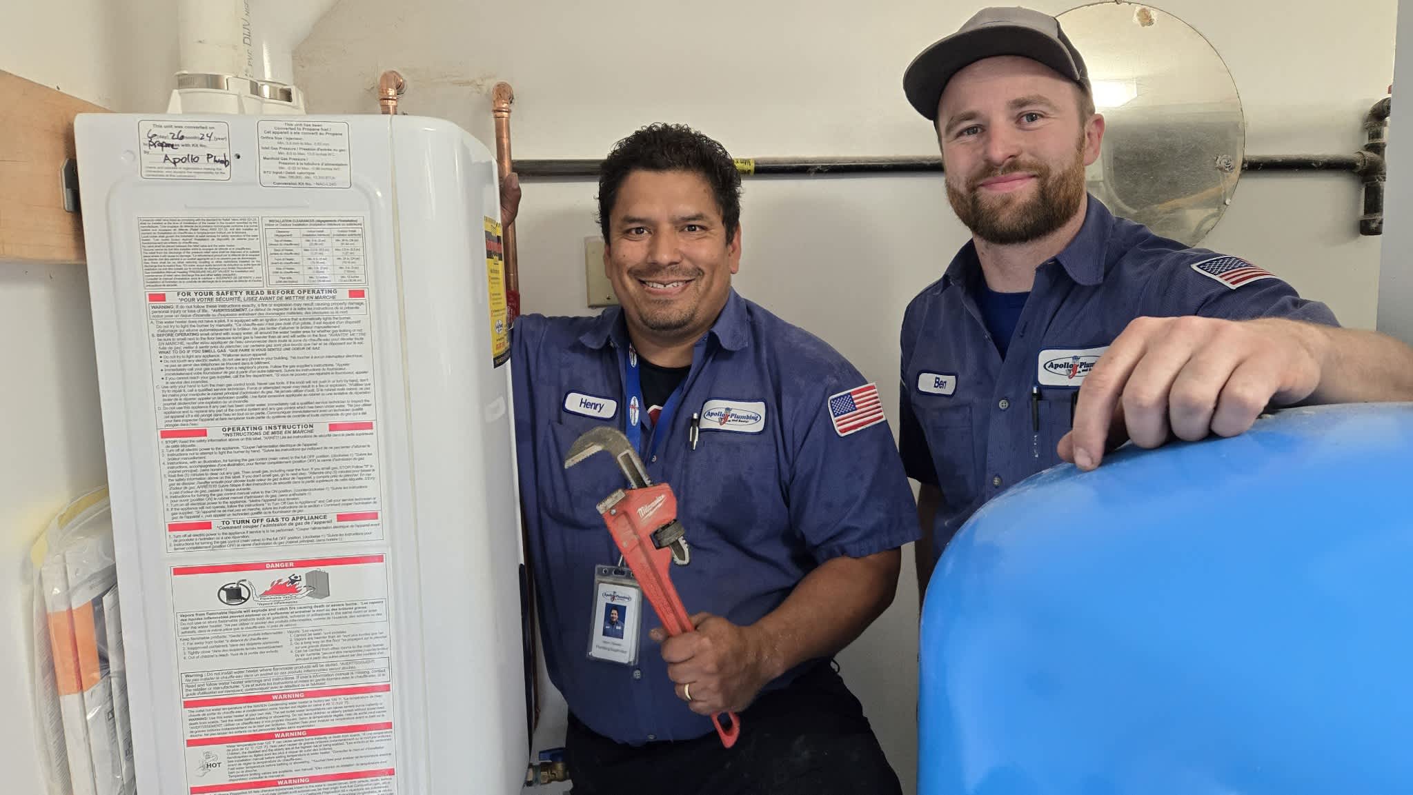 Trust Apollo Plumbing for expert water heater solutions with professional and friendly service.