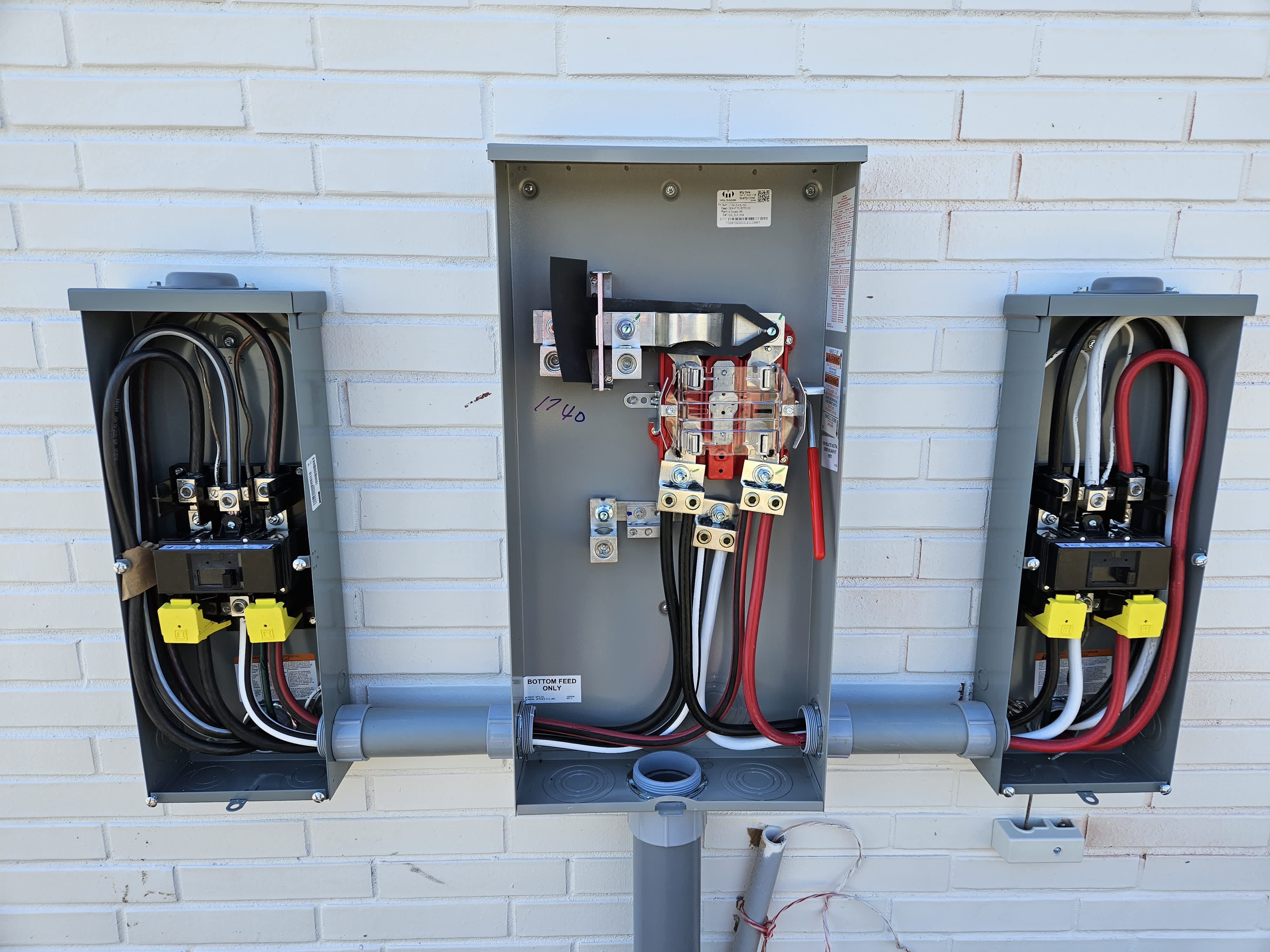 Experience top-tier electrical services with Blue Line Electric, showcasing precision and professionalism in every setup.