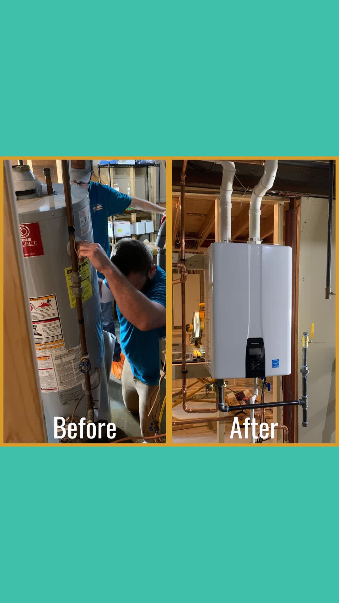 Covenant Plumbing showcases exemplary craftsmanship with seamless water heater upgrades, ensuring your home runs efficiently and smoothly.