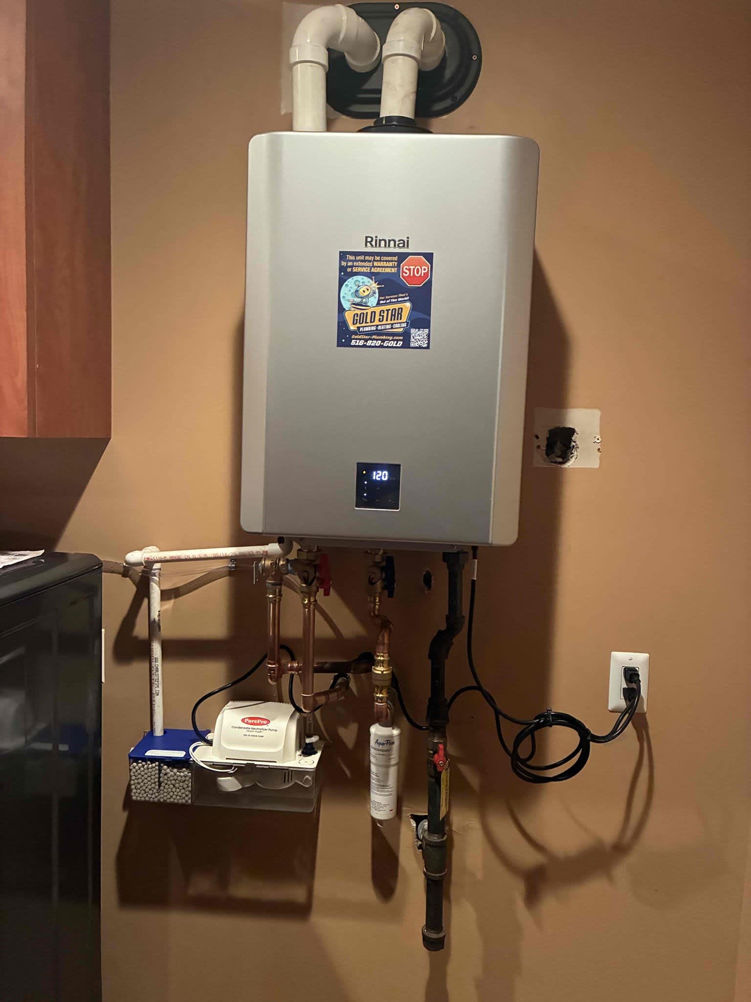 Trust Gold Star Plumbing, Heating, & Cooling for top-notch water heater installations, ensuring efficiency and reliability for your home.
