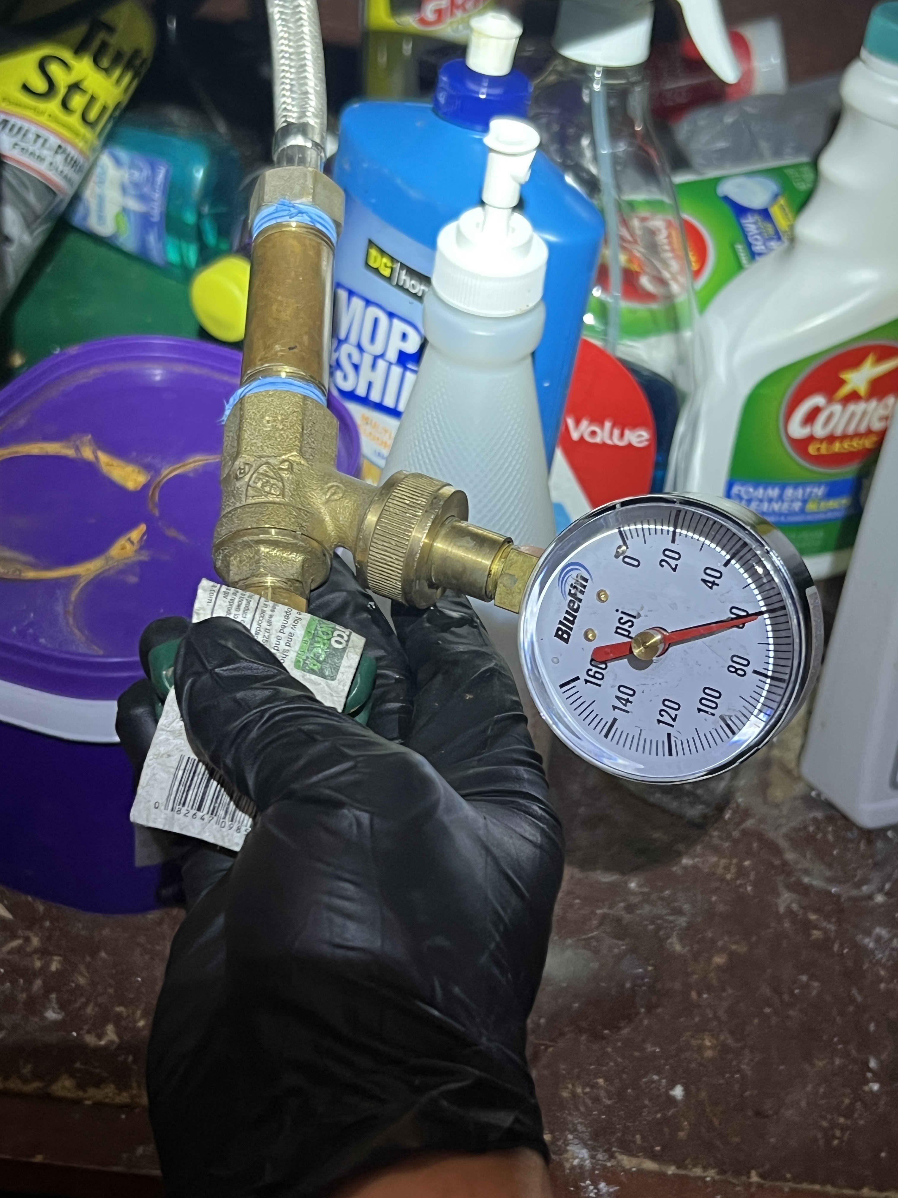 Skilled in-home pressure testing and repairs, Rise Plumbing Systems demonstrates careful workmanship and attention to safe sealing techniques.
