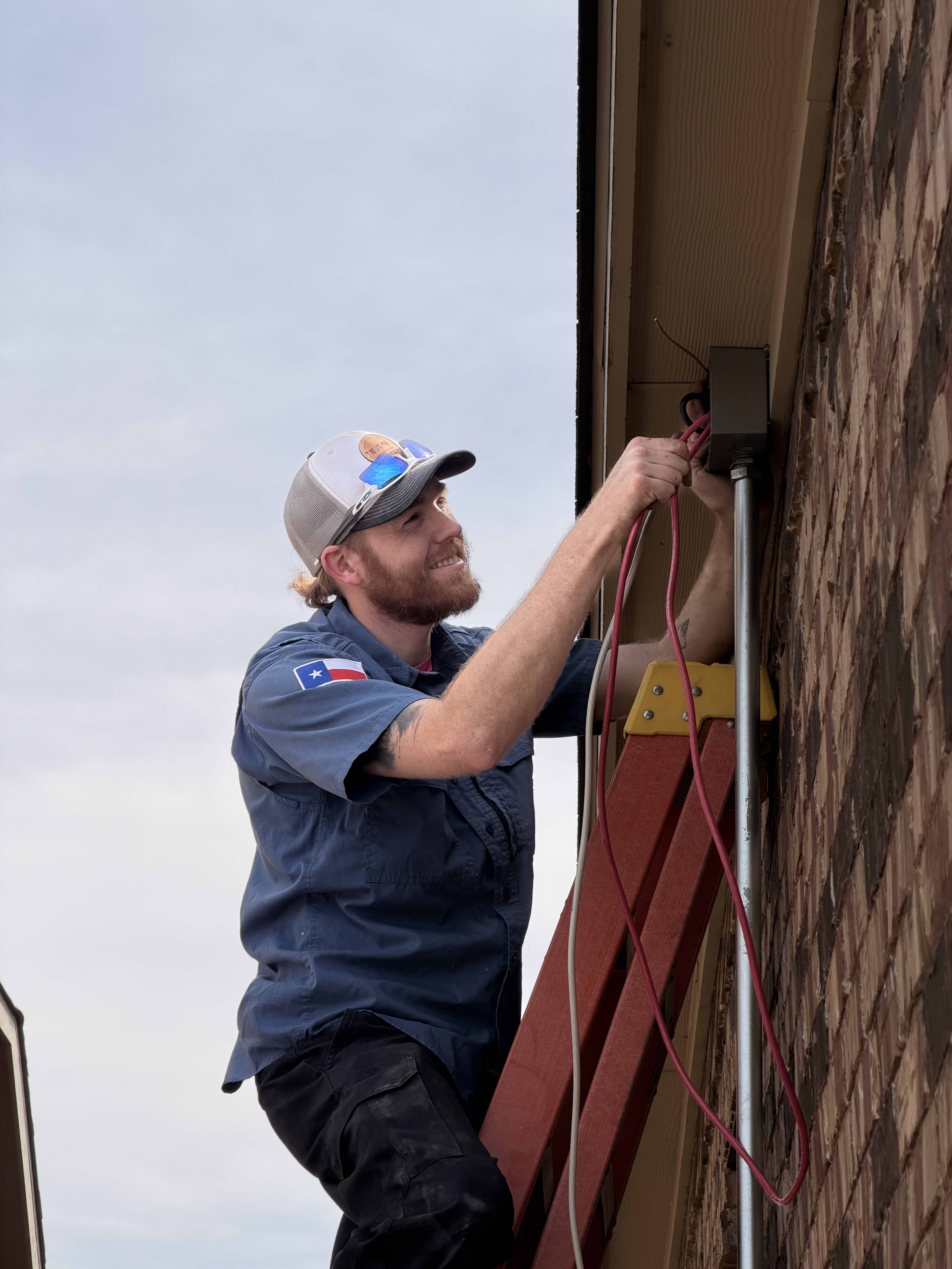 At Elmer's Home Services, we ensure top-notch electrical maintenance, demonstrating expertise with a smile.