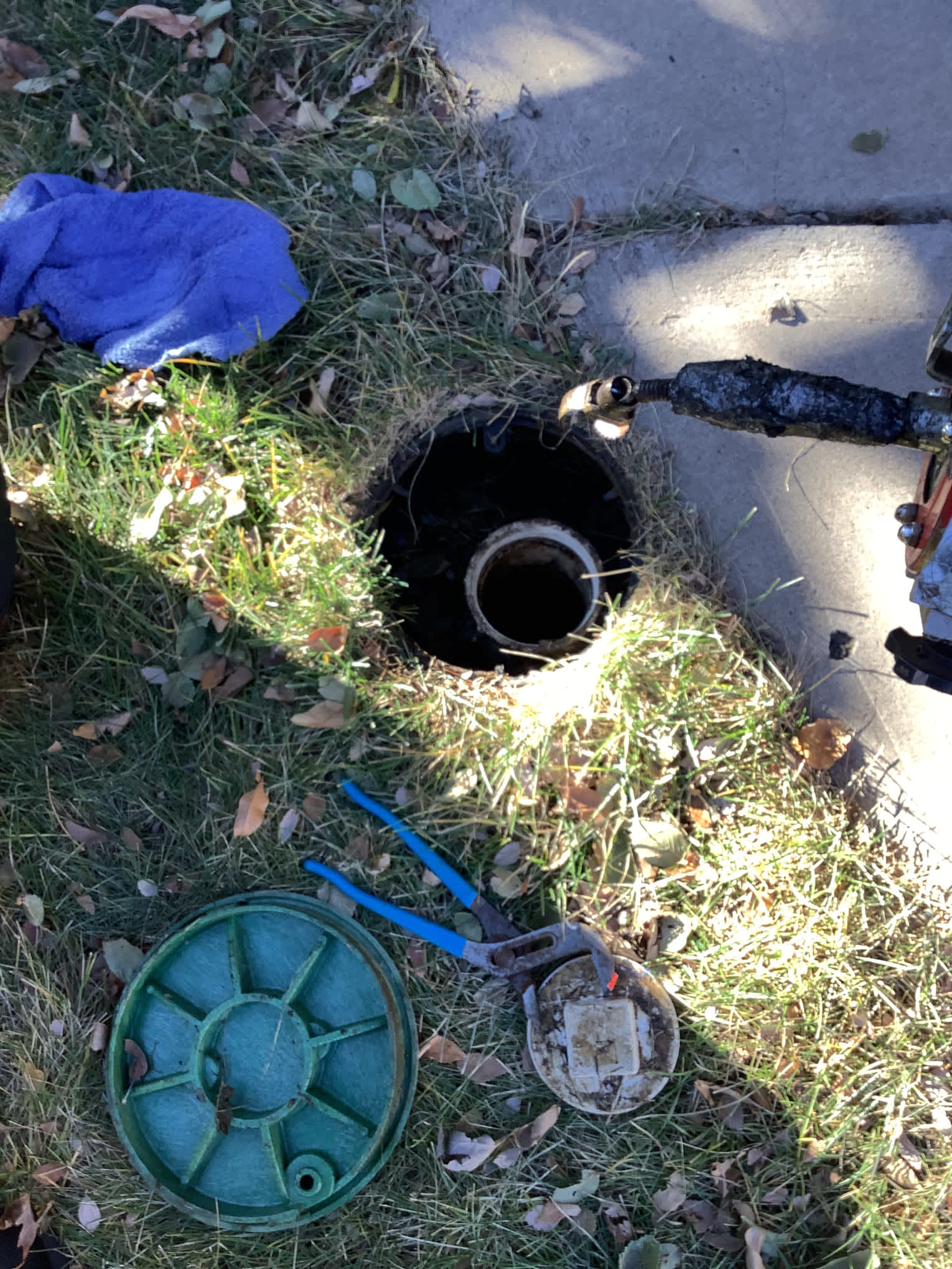 Bell Plumbing ensuring efficient outdoor drainage solutions with professional tools and techniques.