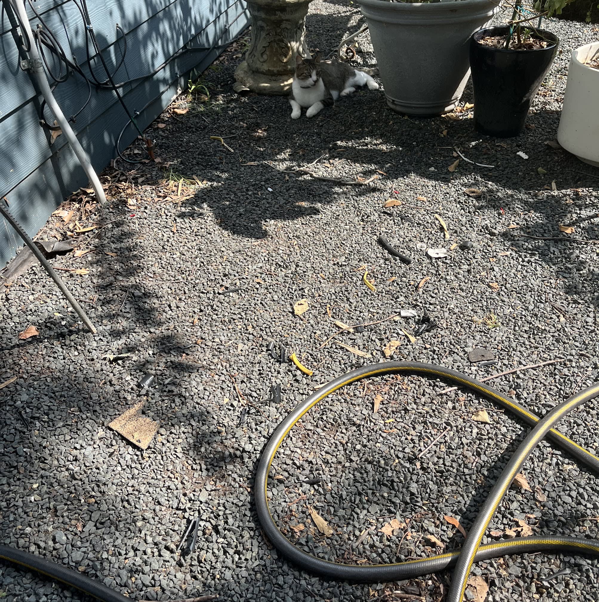 A tidy outdoor workspace with attention to detail and care, showcasing Abacus Plumbing, Air Conditioning & Electrical's reliable home services.