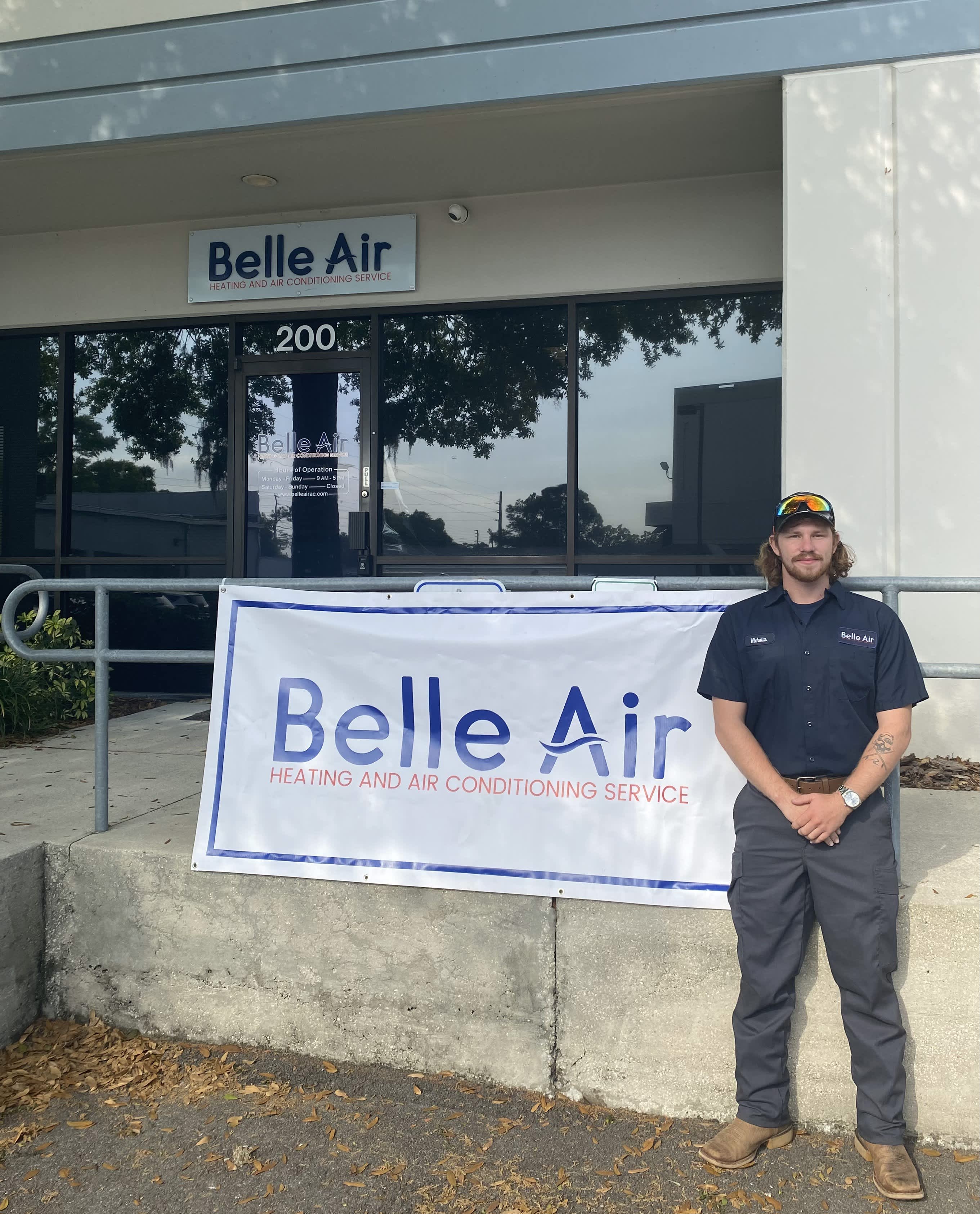 Experience unparalleled heating and air conditioning service with Belle Air, where professional care meets your comfort needs.