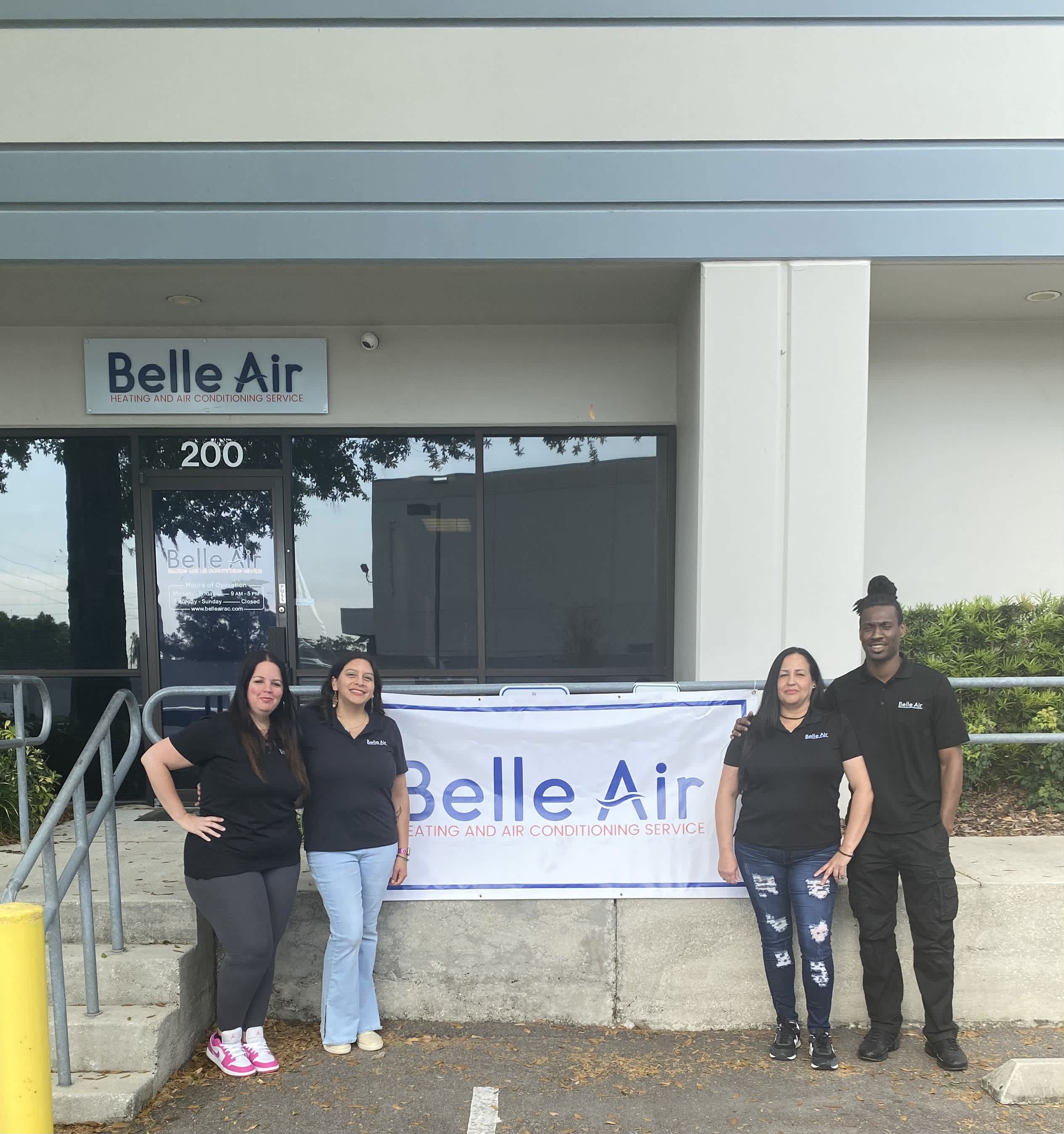 Experience seamless air conditioning services with the friendly and professional team at Belle Air, where quality meets customer satisfaction.