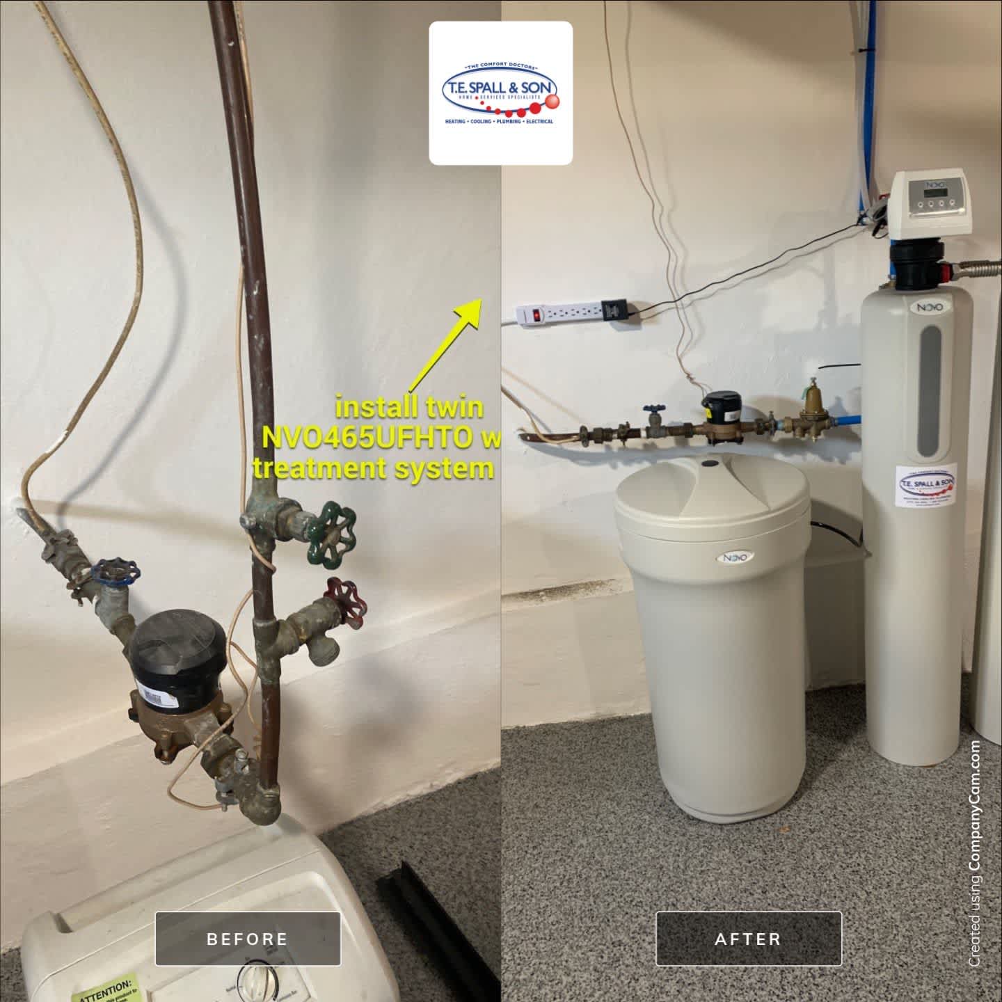 Experience superior water treatment systems with T.E. Spall & Son, ensuring quality and professionalism in every installation.