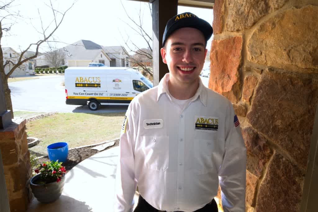 Friendly, punctual technicians from Abacus Plumbing, Air Conditioning, & Electrical bring trusted on-site service and professionalism to your home.