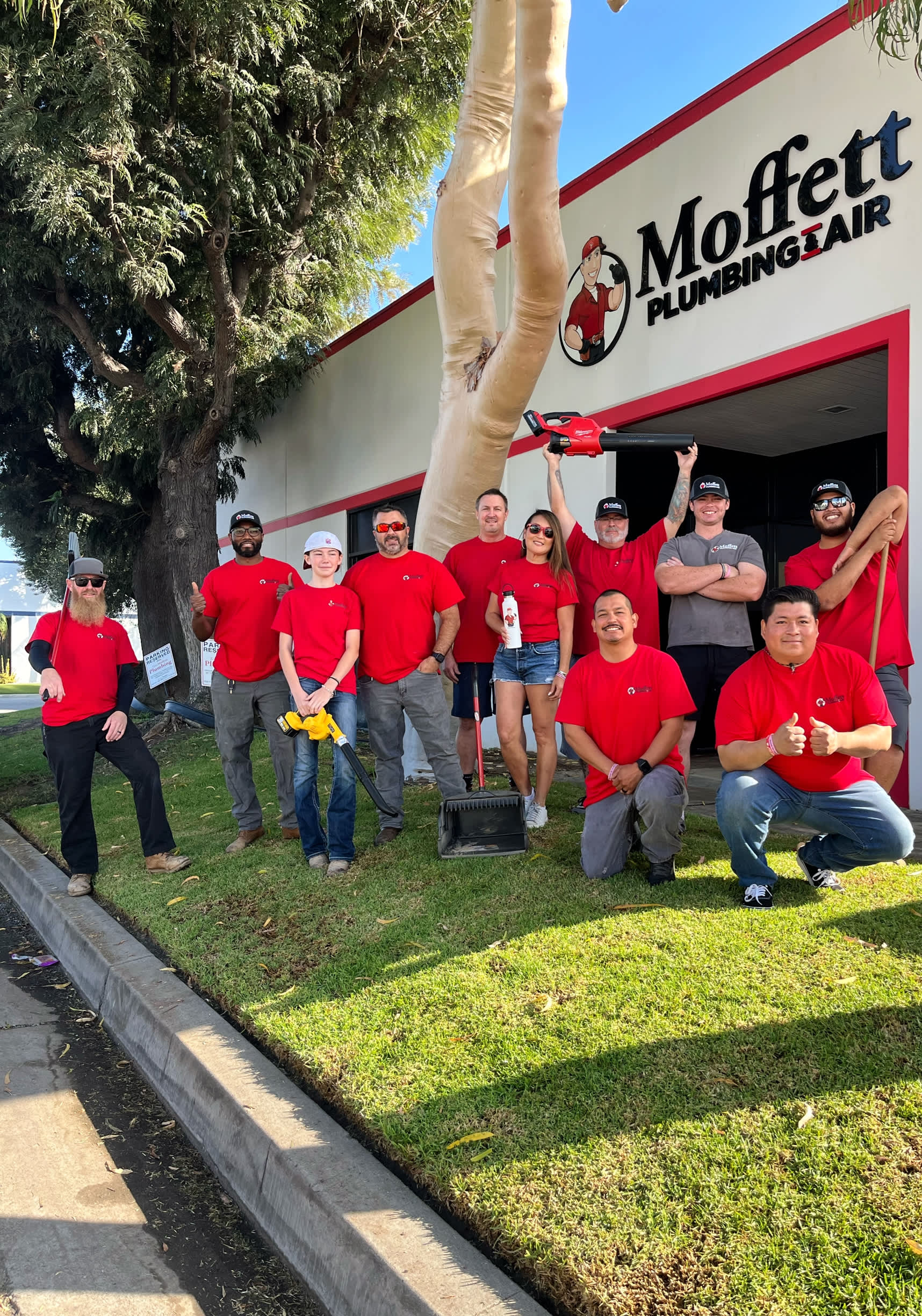 Experience quality service with a smile at Moffett Plumbing & Air.