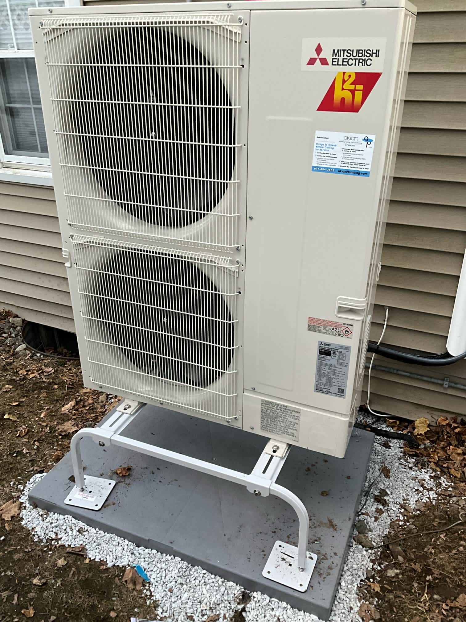 Experience unparalleled comfort and efficiency with Akian Plumbing, Heating, Cooling & Electric's expert installation of Mitsubishi Electric ductless mini-split systems.