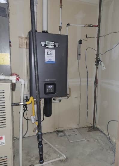 Experience seamless water heater installations with Eric's Plumbing & Drain Cleaning, your trusted partner for quality and professionalism.