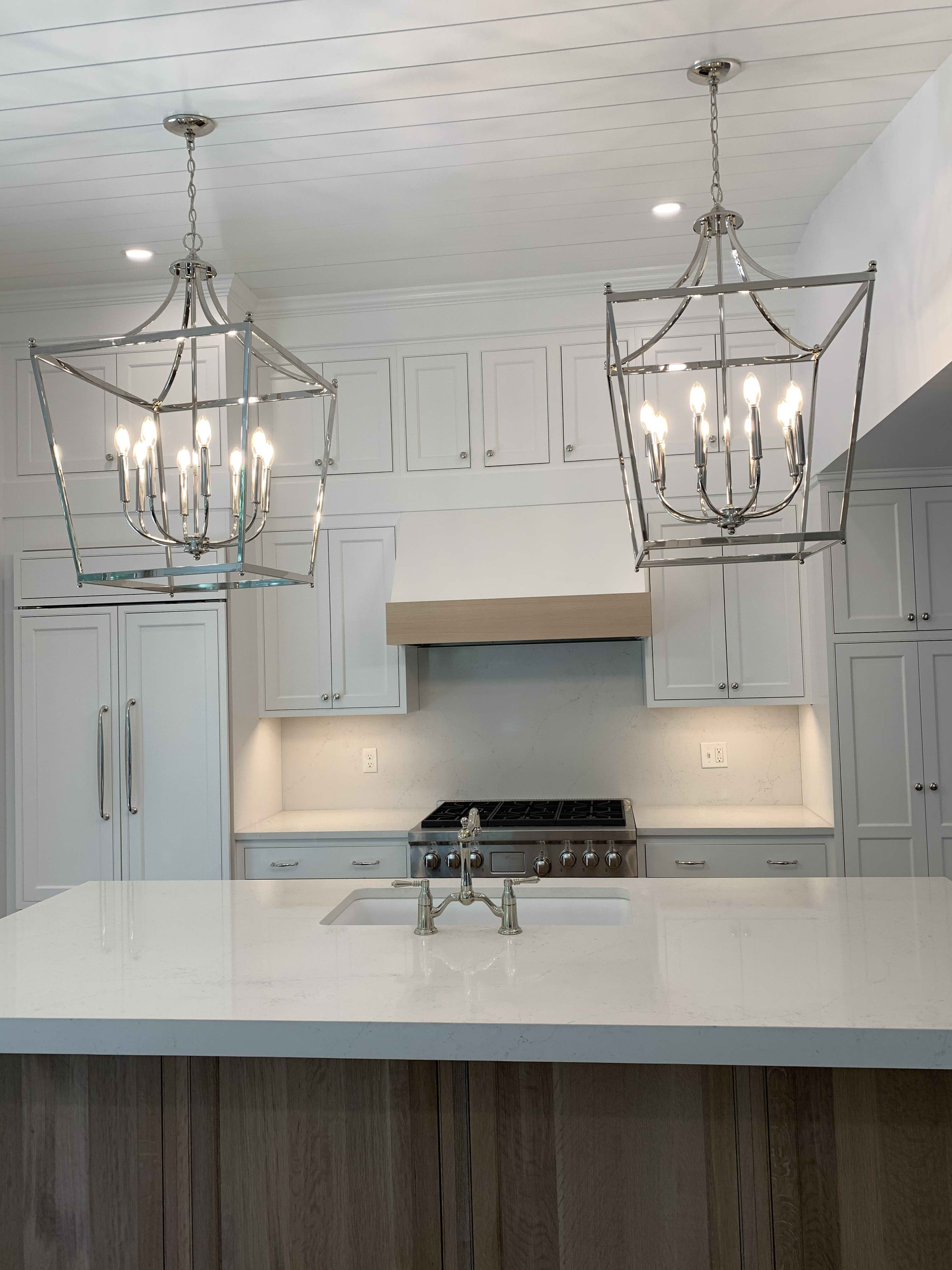 Illuminate your kitchen with elegance and precision—Castle Electric Inc. ensures exceptional quality and modern design in every installation.