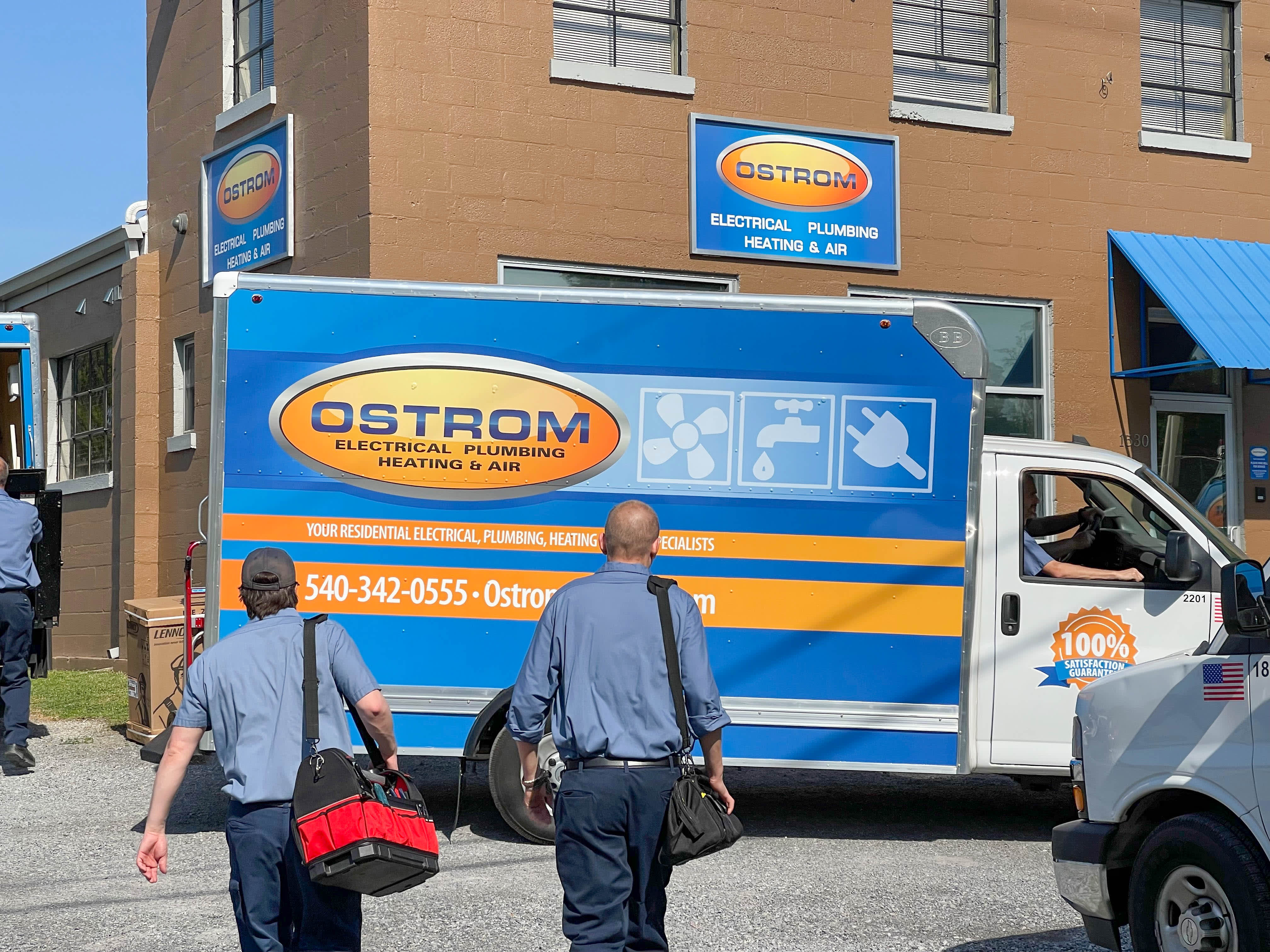Trust Ostrom Electrical Plumbing Heating & Air for reliable and professional services backed by 100% satisfaction guarantee.