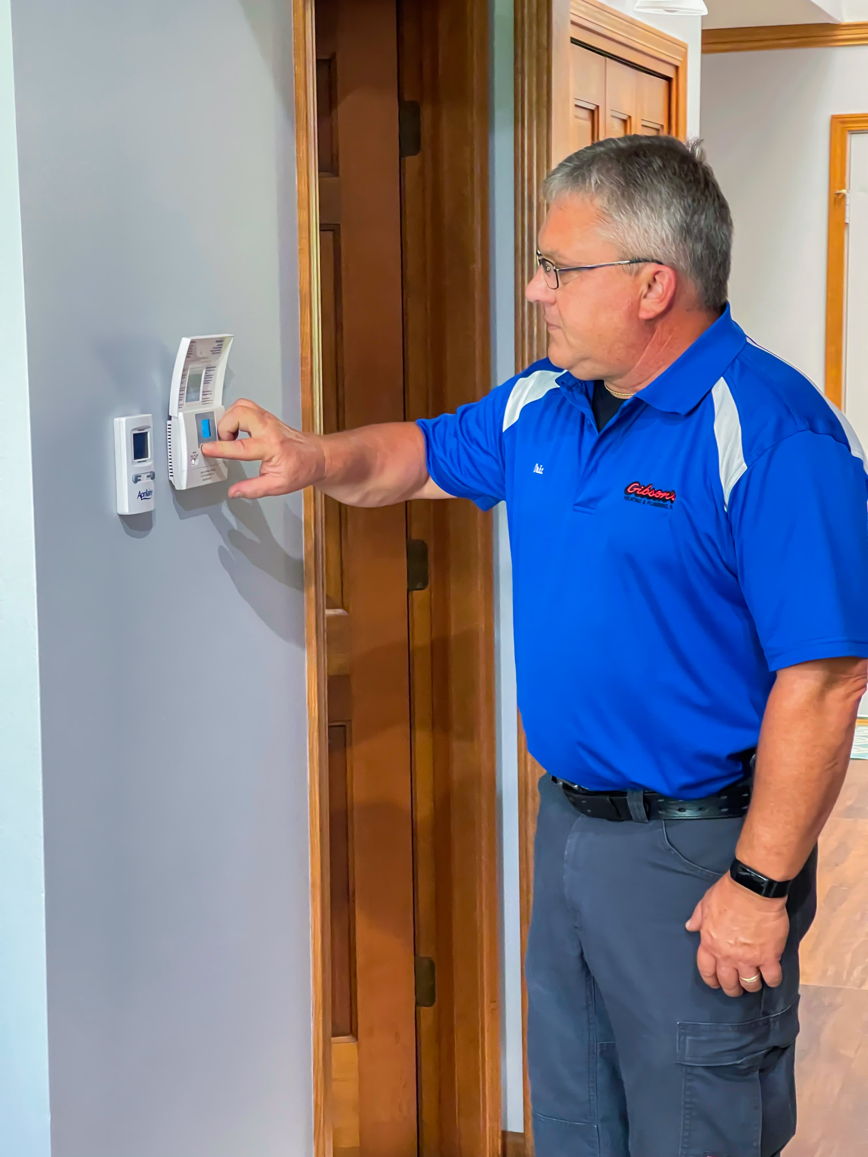 Experience the exceptional service and expertise of Gibson's Heating & Plumbing, Inc. as our skilled technicians ensure your indoor comfort with precision.