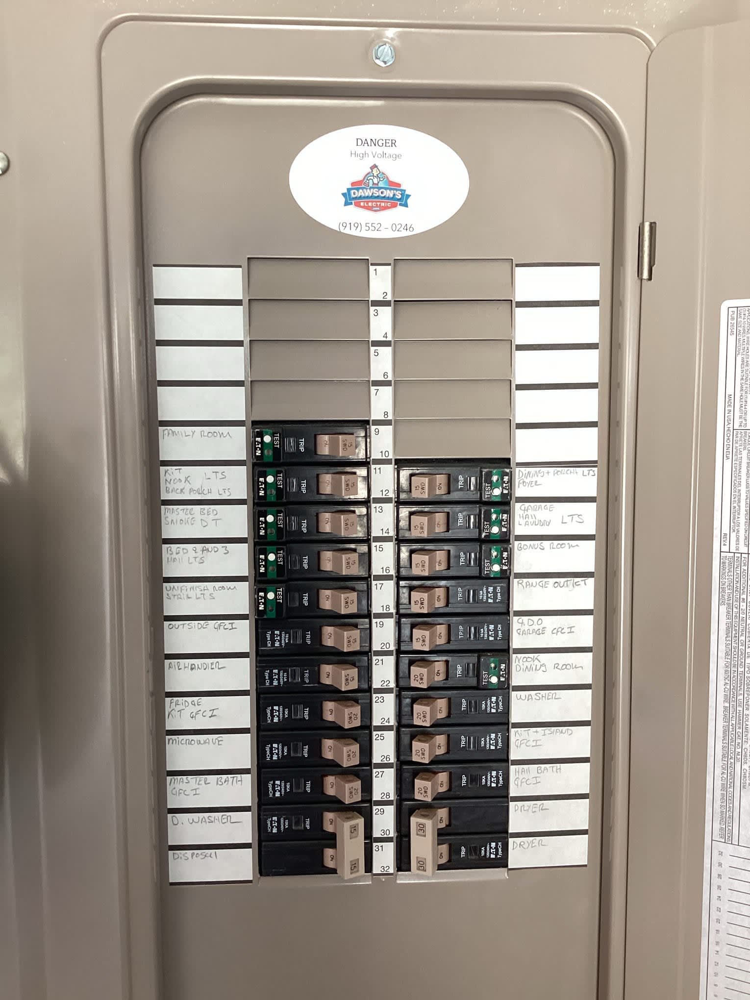 Experience professional and reliable electrical solutions with Dawson's Electric. Your safety is our top priority!