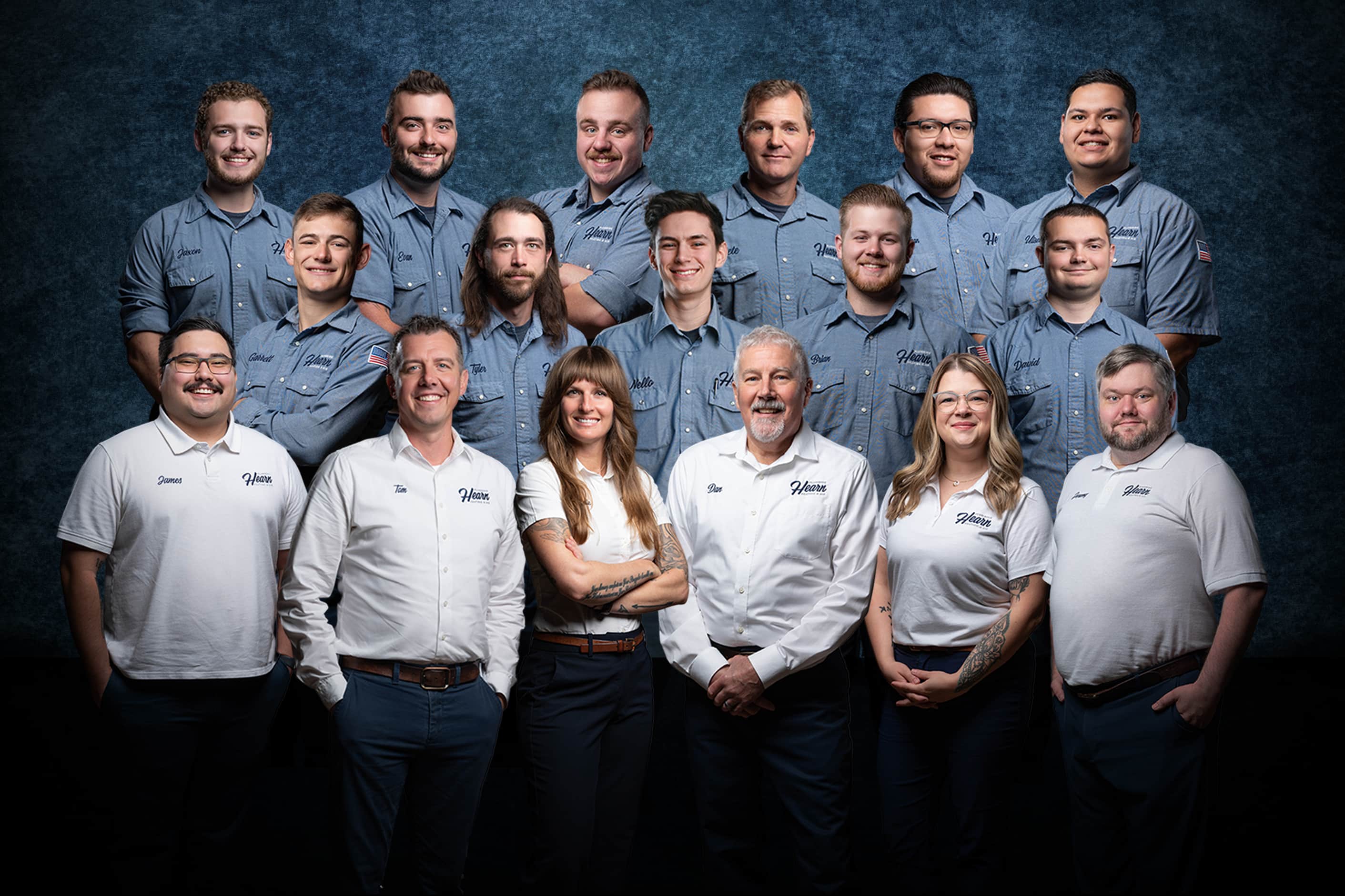 Meet the dedicated team at Hearn Plumbing, Heating & Air, committed to delivering exceptional service with professionalism and a smile.