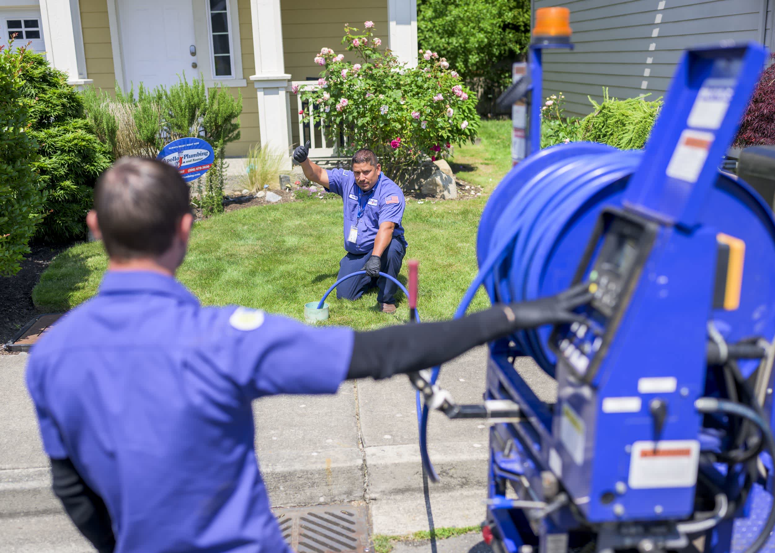 Apollo Plumbing: Trust our professional team for all your outdoor residential plumbing needs.