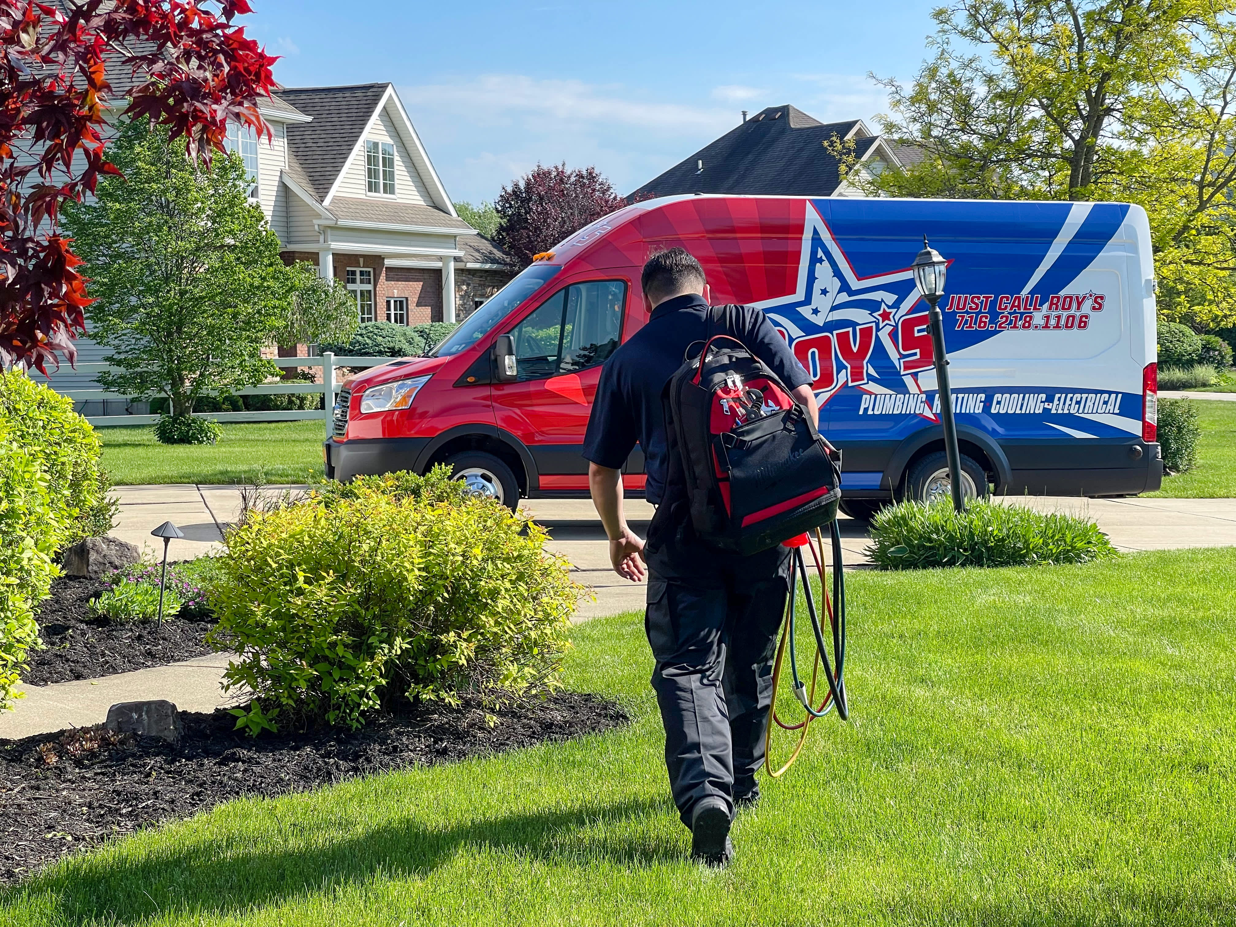 Choose Roy's Plumbing, Heating, Cooling & Electrical for dependable service, right at your doorstep, ensuring comfort and peace of mind for your home.
