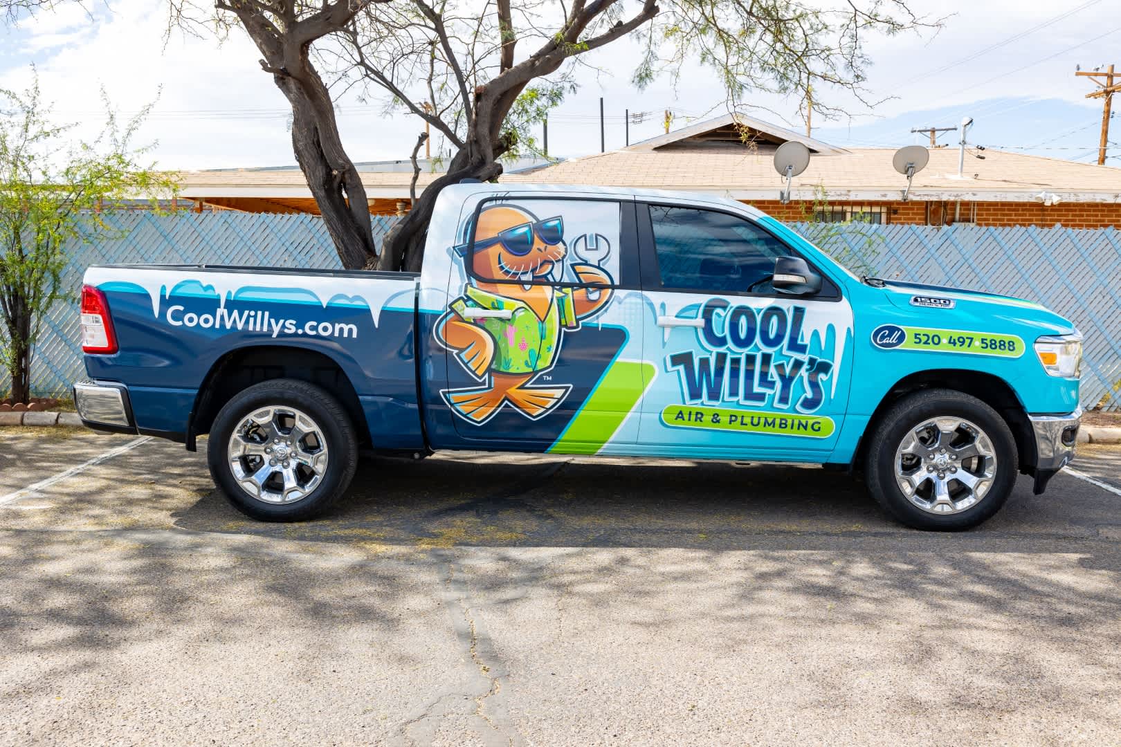 Cool Willy's Air & Plumbing: Bringing comfort to your doorstep with a splash of color!