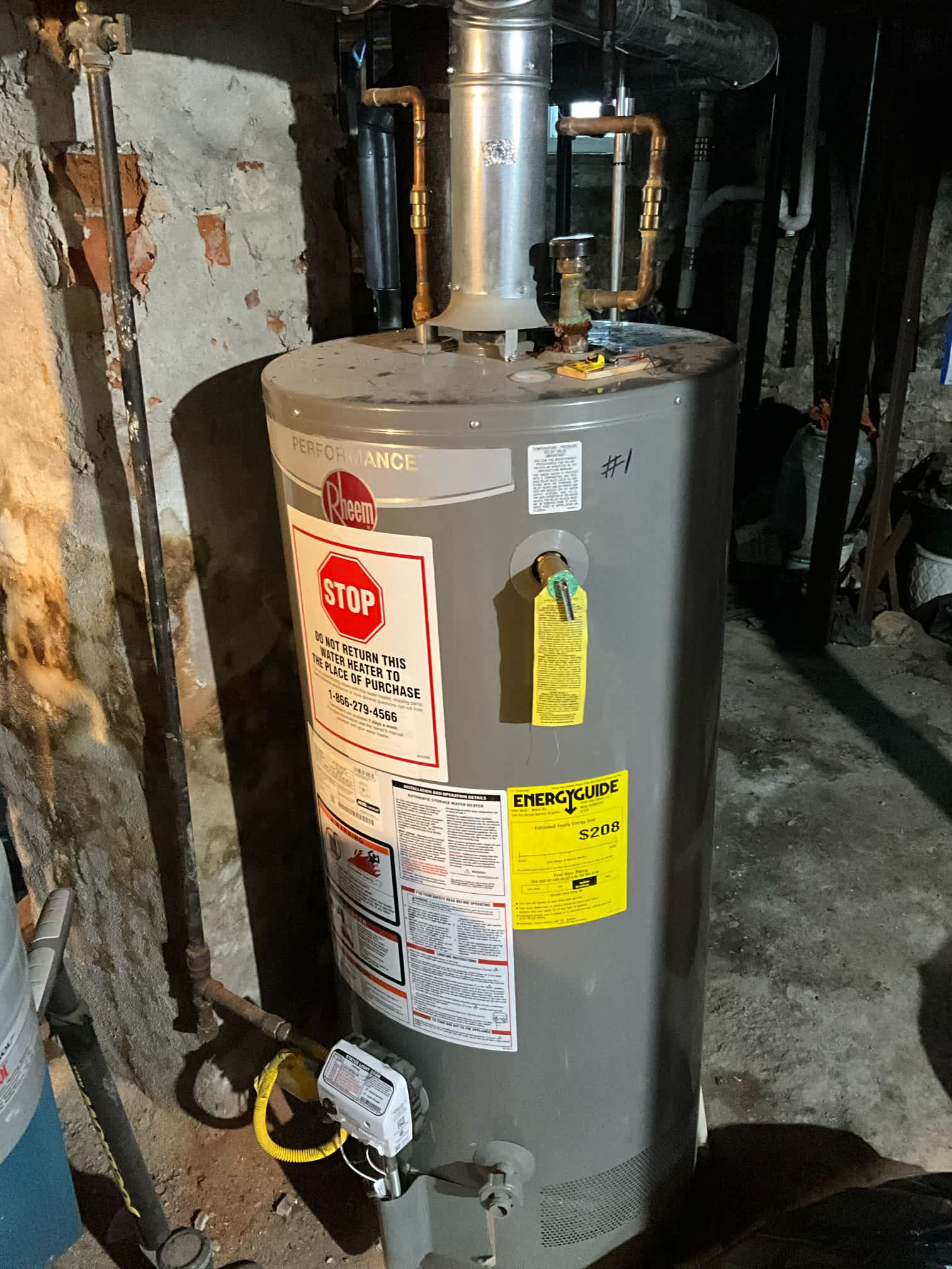 Experience unparalleled quality with Akian Plumbing, Heating, Cooling & Electric as we ensure your home's comfort systems, like this expertly installed water heater, run flawlessly.
