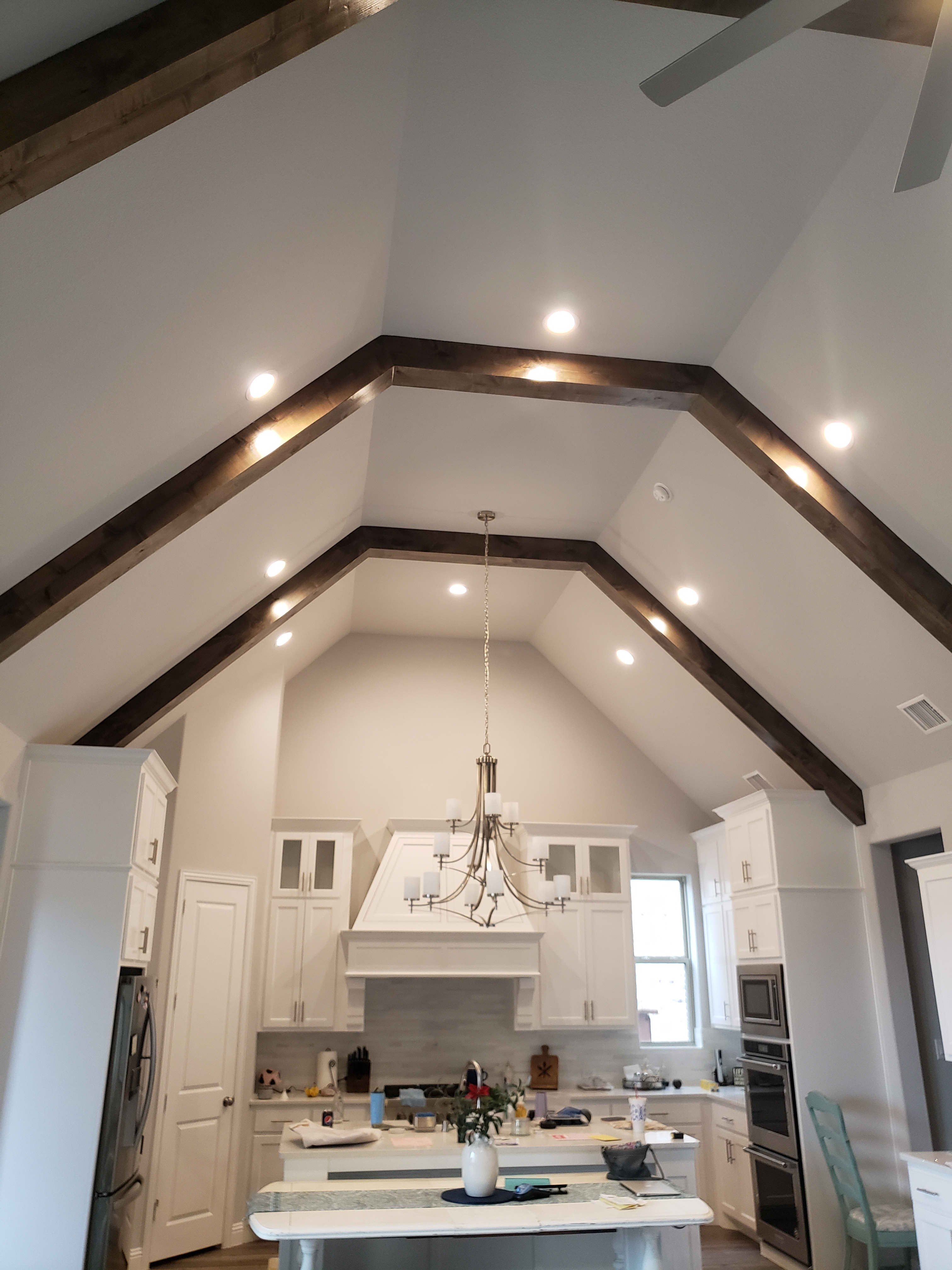 Illuminate your home with Blue Line Electric's exceptional lighting installation, bringing warmth and style to every corner.