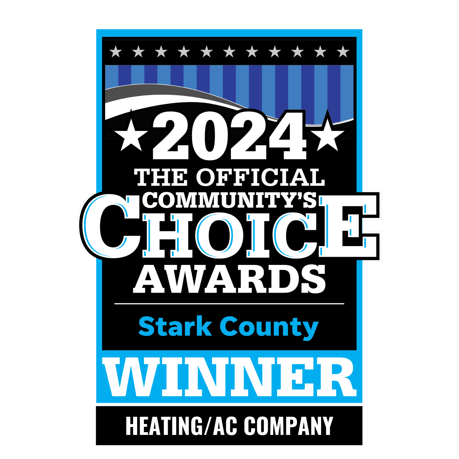 Quality Heating & Cooling is honored to be the 2024 Community's Choice Award winner for Stark County, showcasing our commitment to excellence in Heating and AC services.