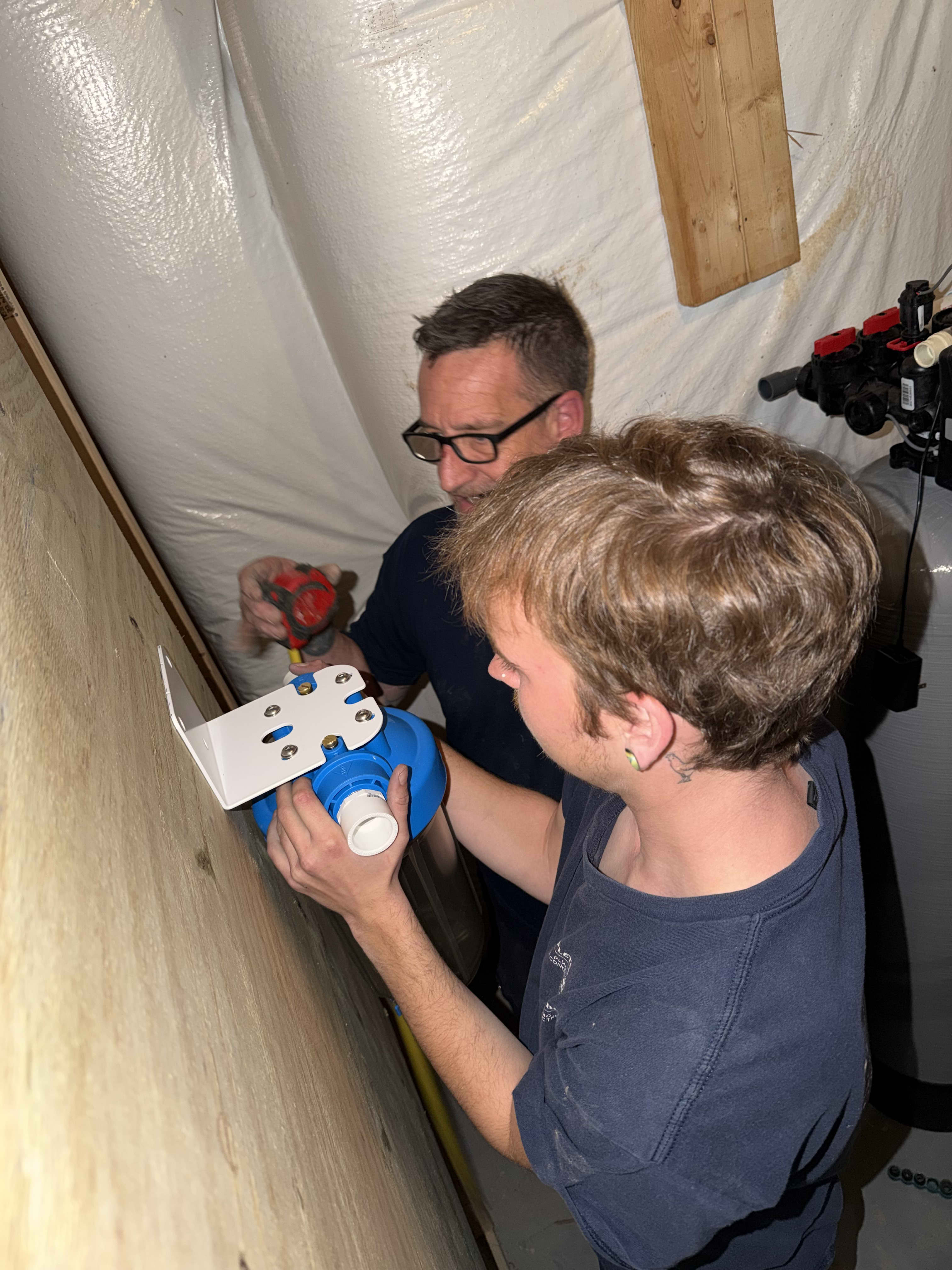 Experience exceptional plumbing service and teamwork with Appleton Campbell, ensuring quality and professionalism every step of the way.