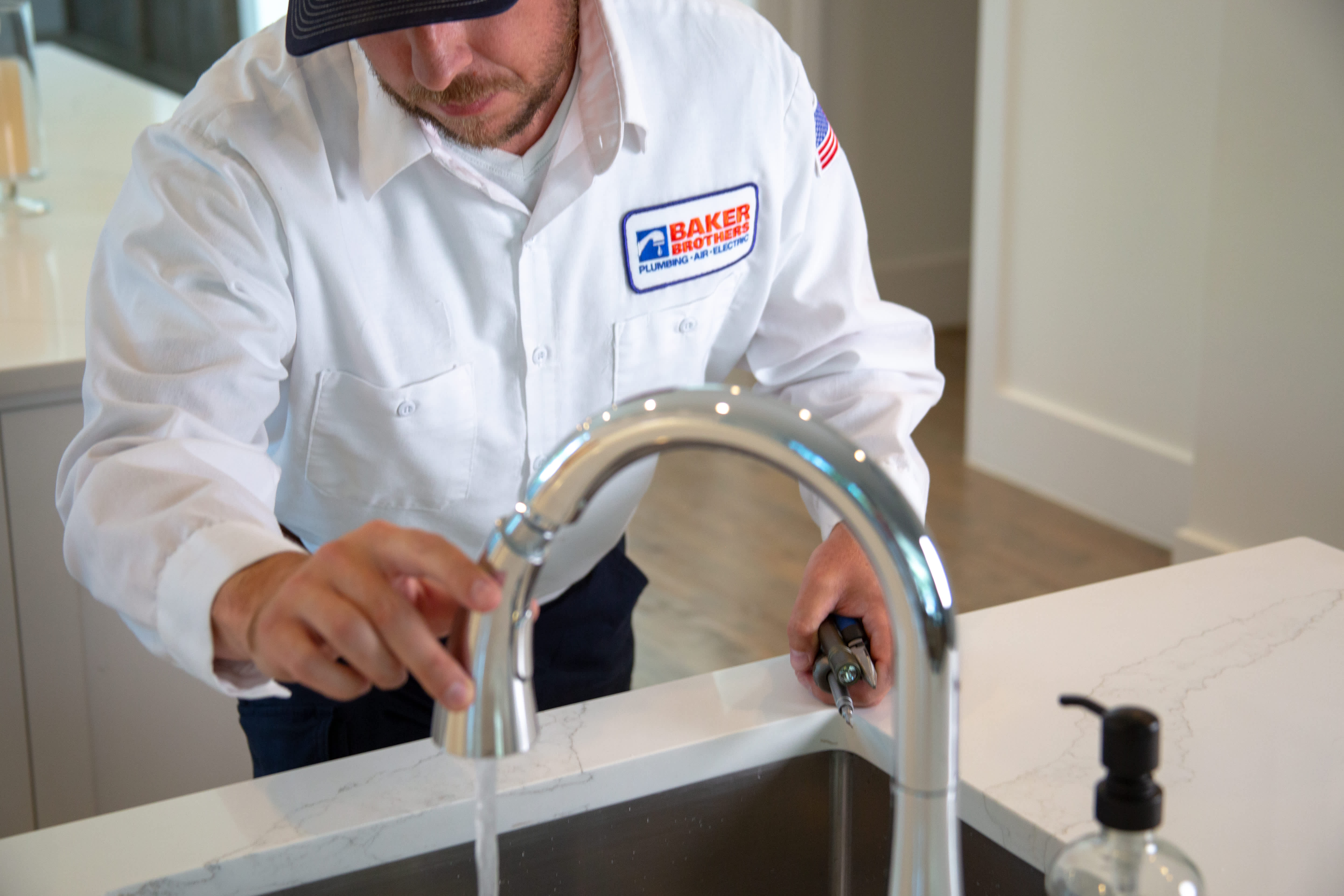 Experience quality and professionalism with Baker Brothers Plumbing, Air & Electric's expert services.