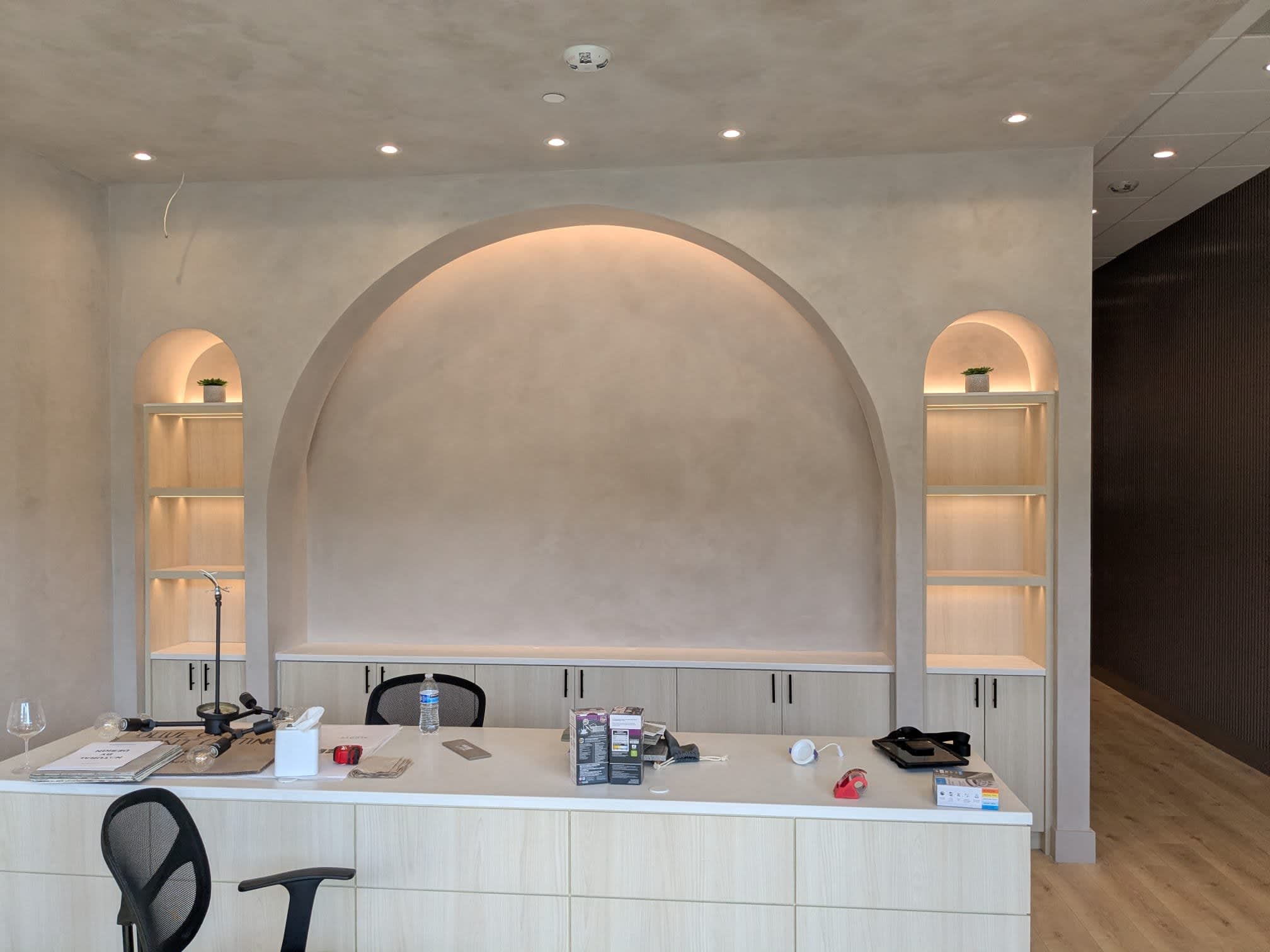 Aardvark Electric, Inc. – Where professional lighting installation meets modern design for an exceptional office environment.