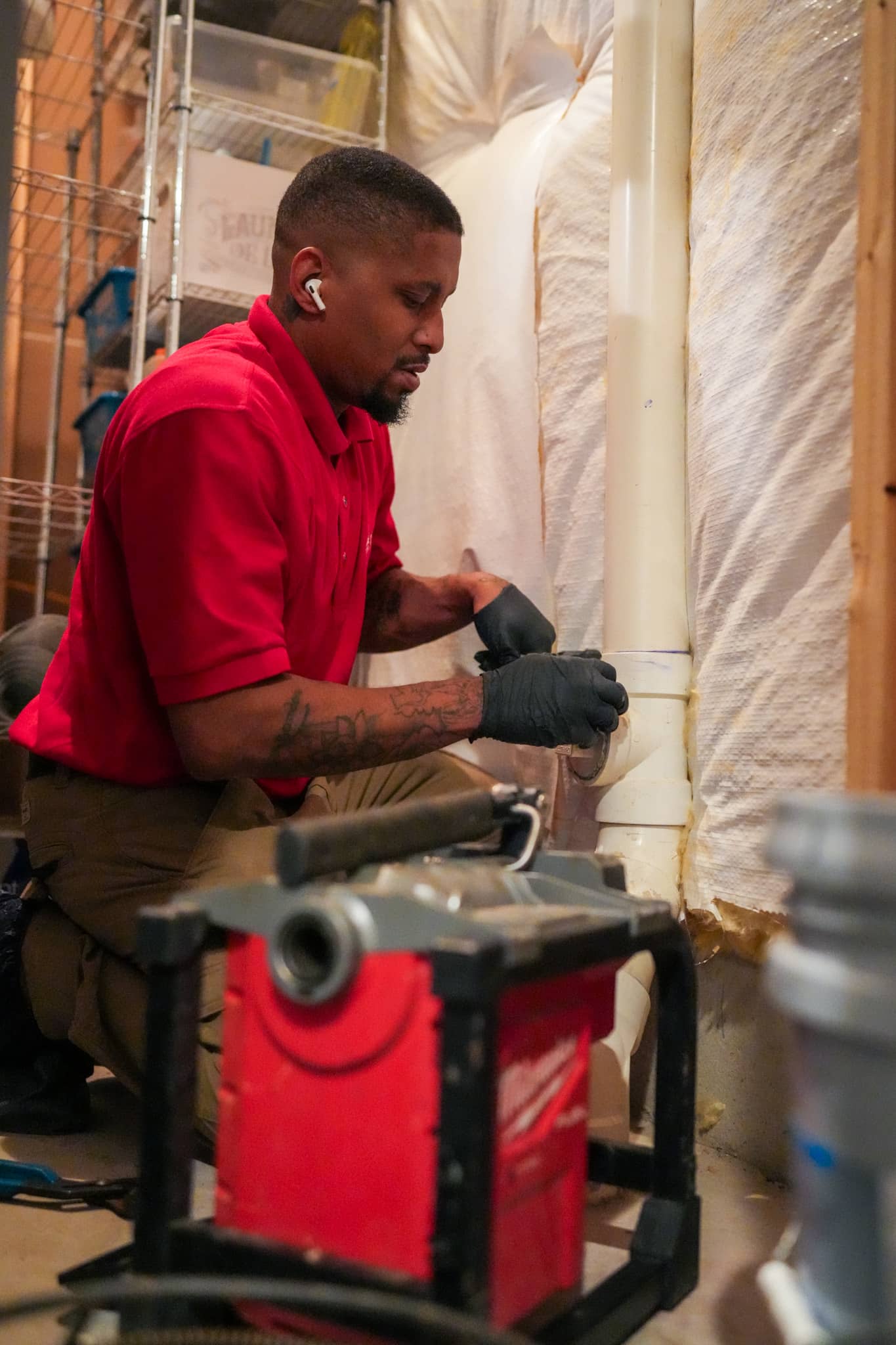 Skilled technicians from Parrish Services provide careful, on-site plumbing repairs with professional care and tidy work habits.