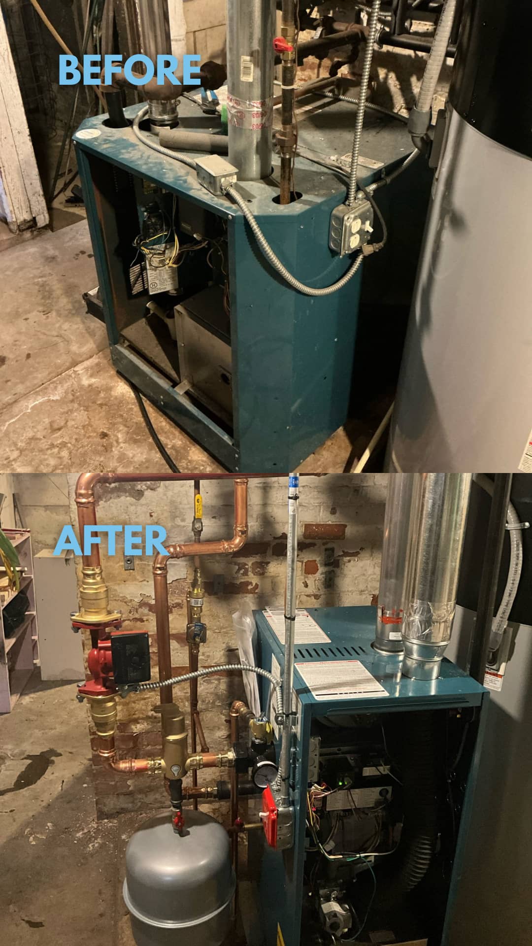 Experience the transformation with Akian Plumbing, Heating, Cooling & Electric's expert heating system upgrades, ensuring superior efficiency and reliability.