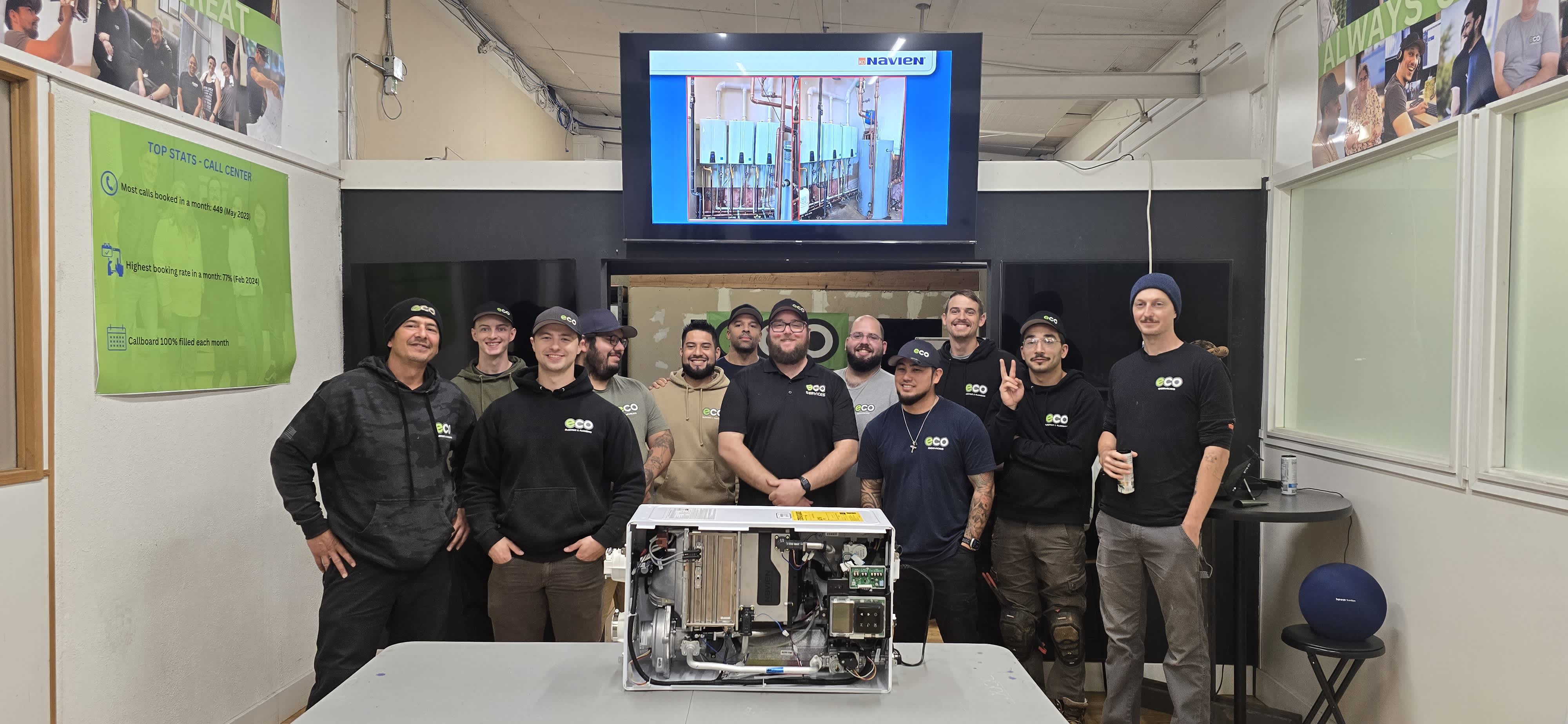 Our skilled Eco Electric, Plumbing, Heating and Air team demonstrates hands-on expertise and trustworthy service with focused, customer-first training.