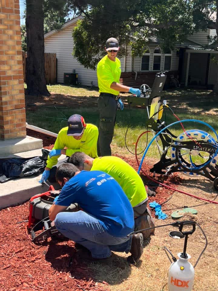 Experience top-notch plumbing services with WireNut Home Services – professionalism and teamwork at your doorstep.