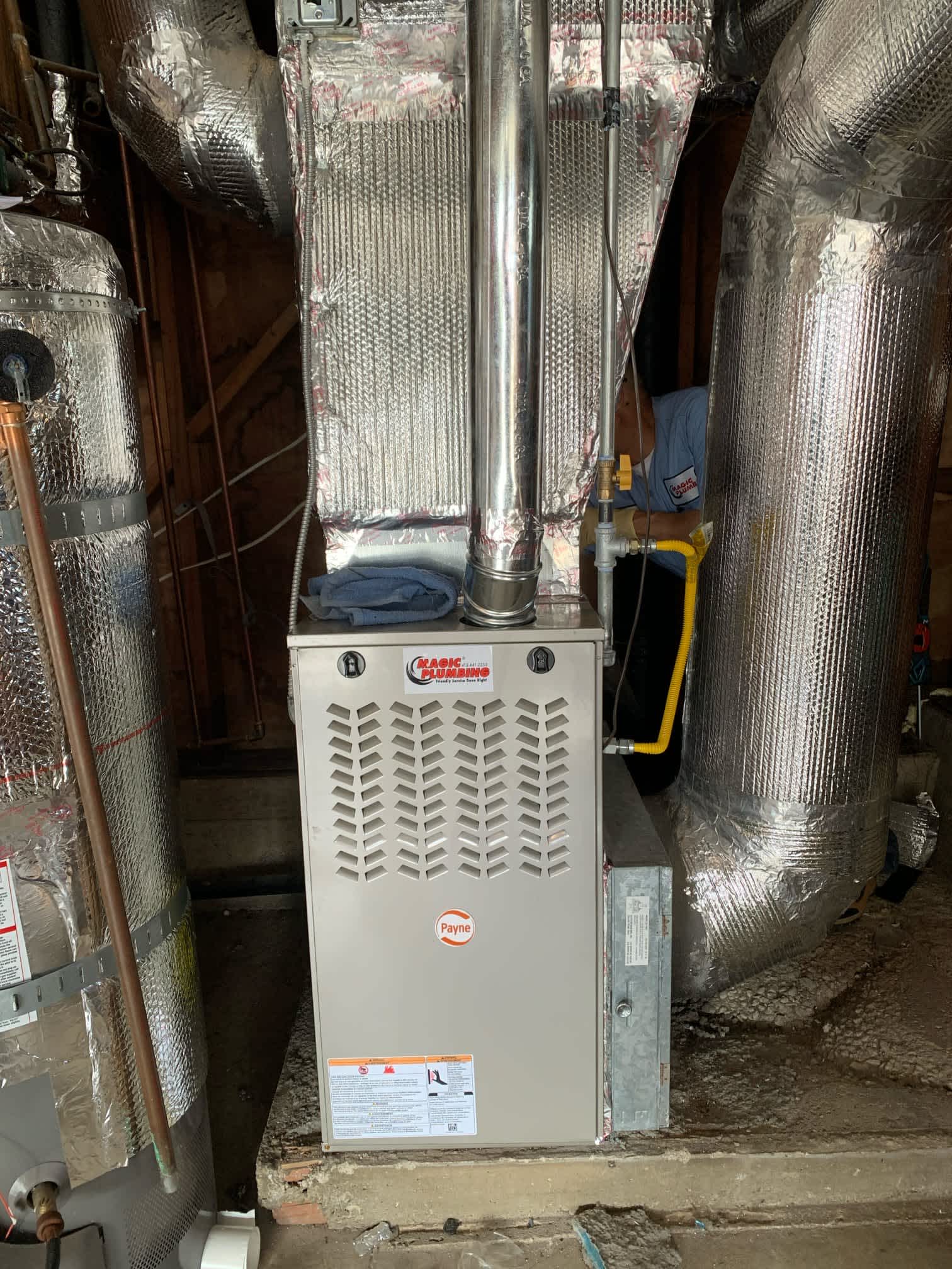 Skilled technicians from Magic Plumbing Heating & Cooling deliver careful, reliable furnace service that keeps your home efficient and safe.