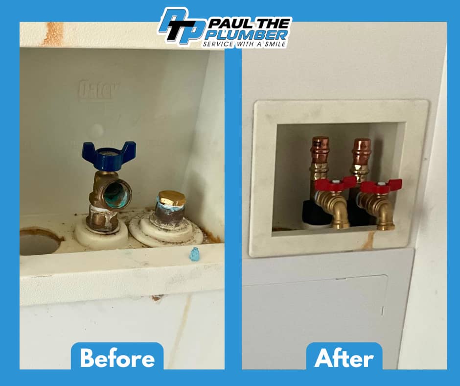 See the difference a professional valve upgrade makes, Paul The Plumber replaced corroded fittings with durable quarter-turn shutoffs for lasting reliability.