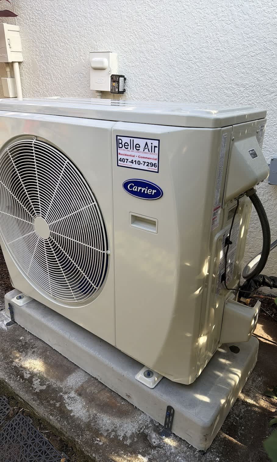 Belle Air ensures your comfort with top-quality HVAC systems, backed by trusted brands like Carrier.