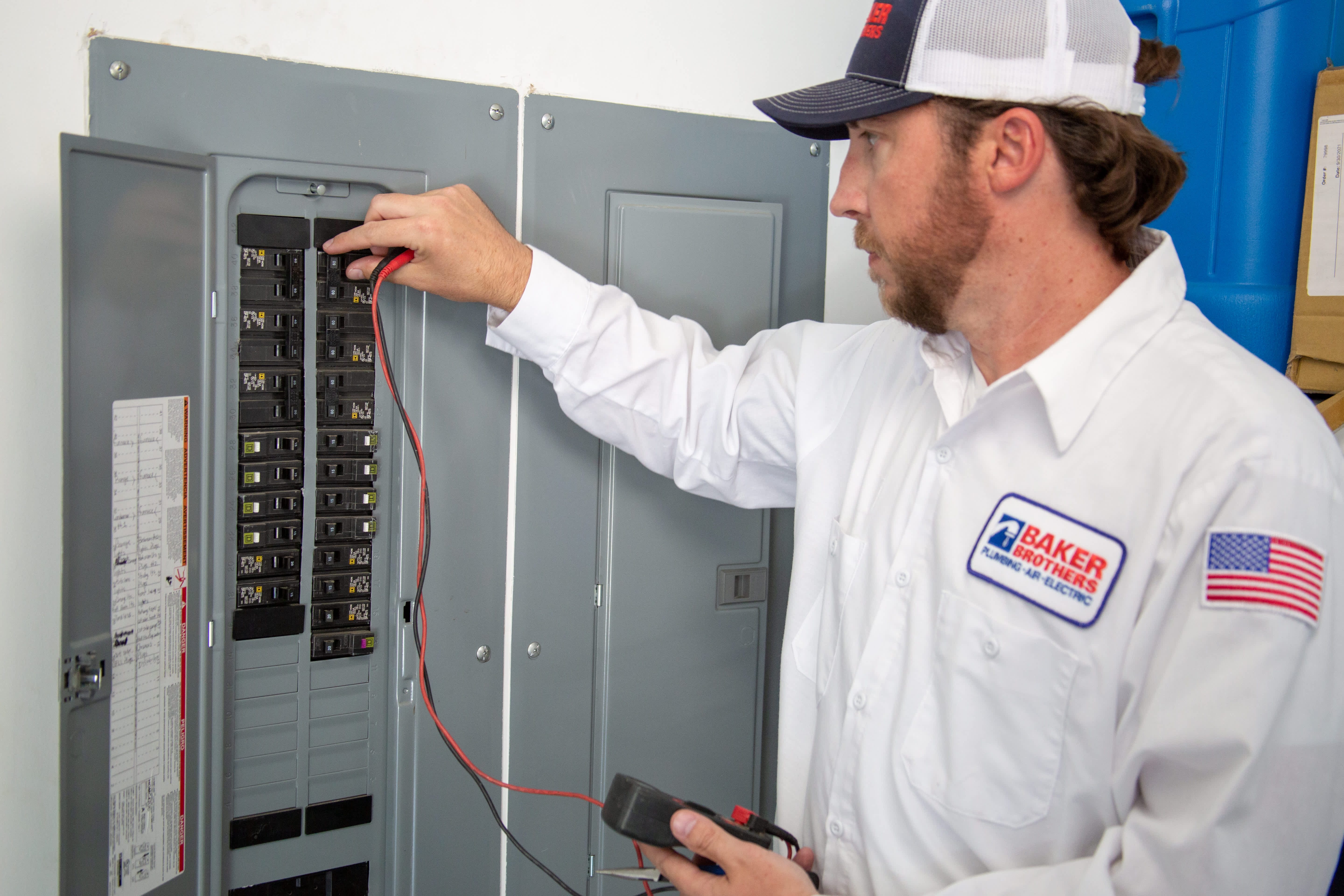 For expert and reliable electrical services, trust the professionals at Baker Brothers Plumbing, Air & Electric.