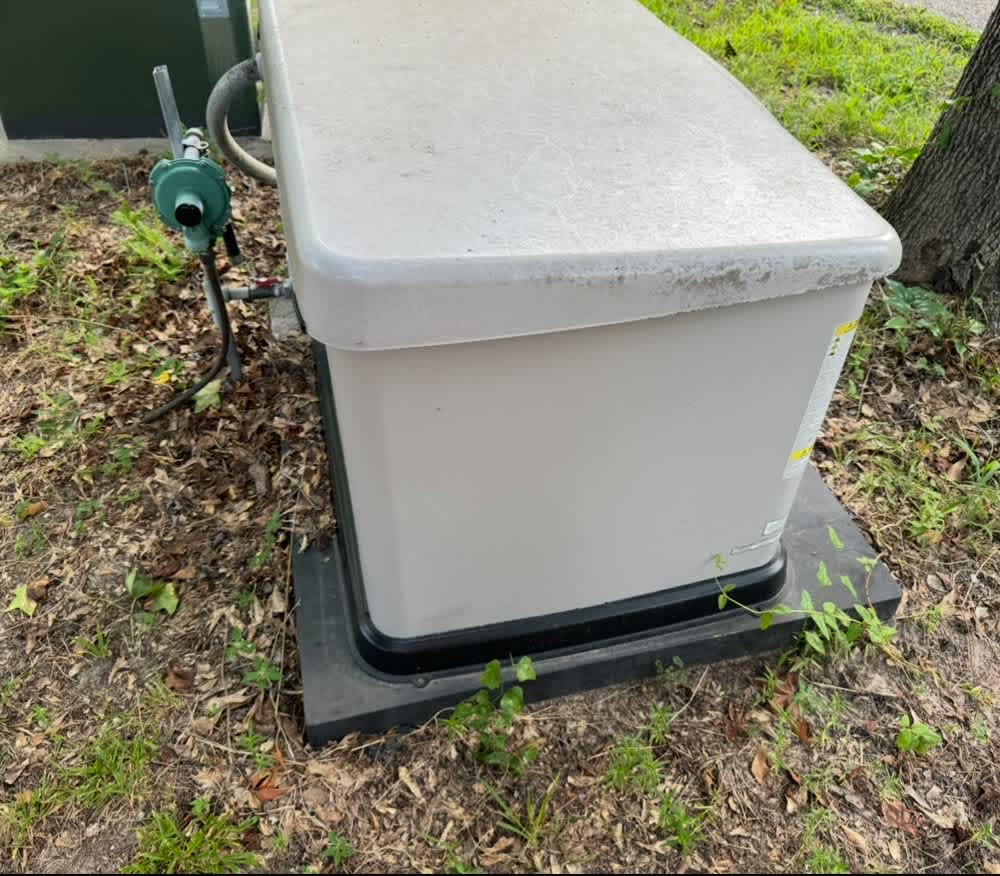 Ensure uninterrupted power with Tri-State Water, Power, and Air's reliable standby generators, blending seamlessly with your outdoor environment.