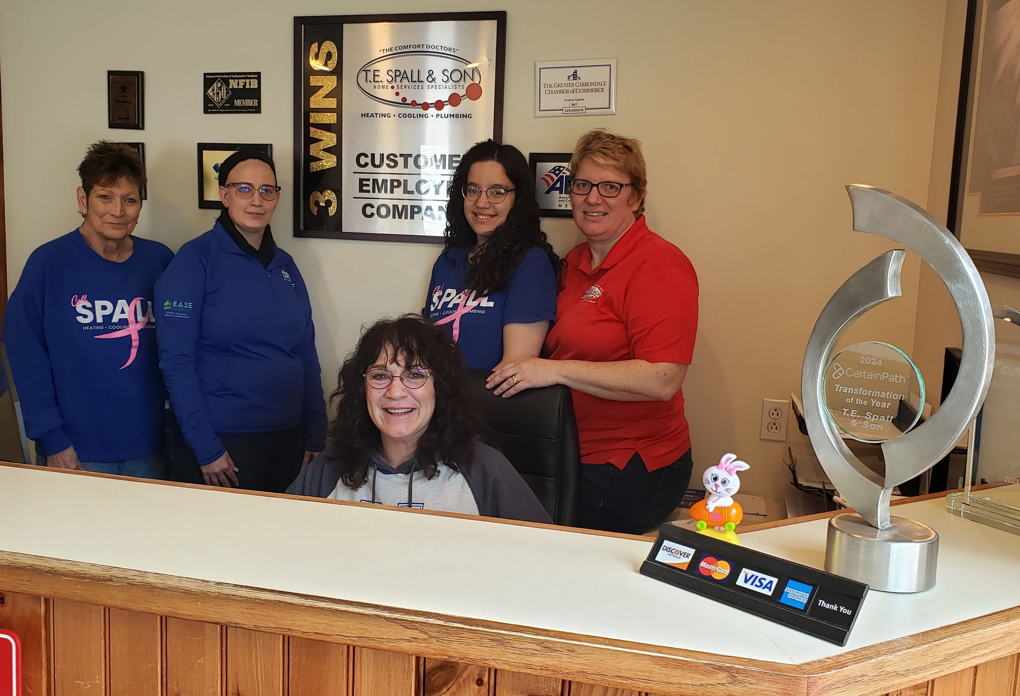 Experience top-quality service with T.E. Spall & Son—where customer satisfaction and professional excellence meet.