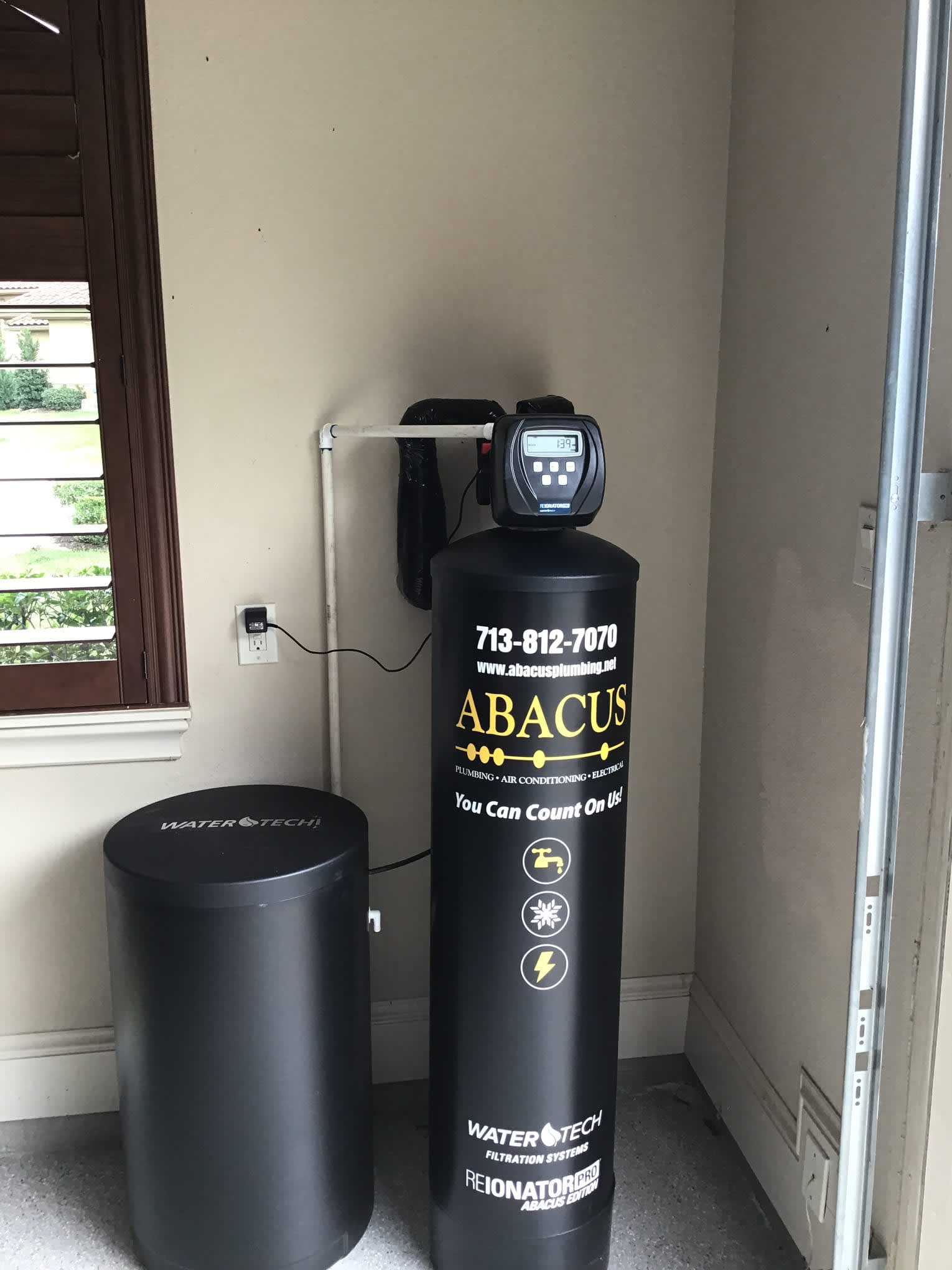 Clean, professional water filtration installation by Abacus Plumbing, Air Conditioning & Electrical shows dependable craftsmanship and lasting value.