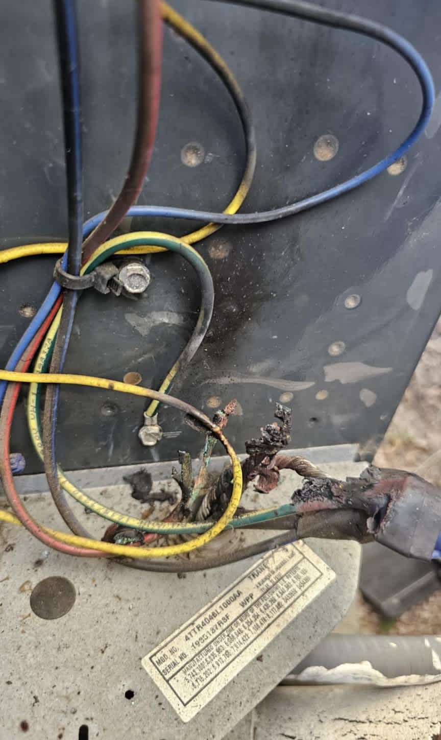 Show customers the safety-first approach Abacus Plumbing, Air Conditioning, & Electrical takes when repairing burned control wiring for reliable operation.
