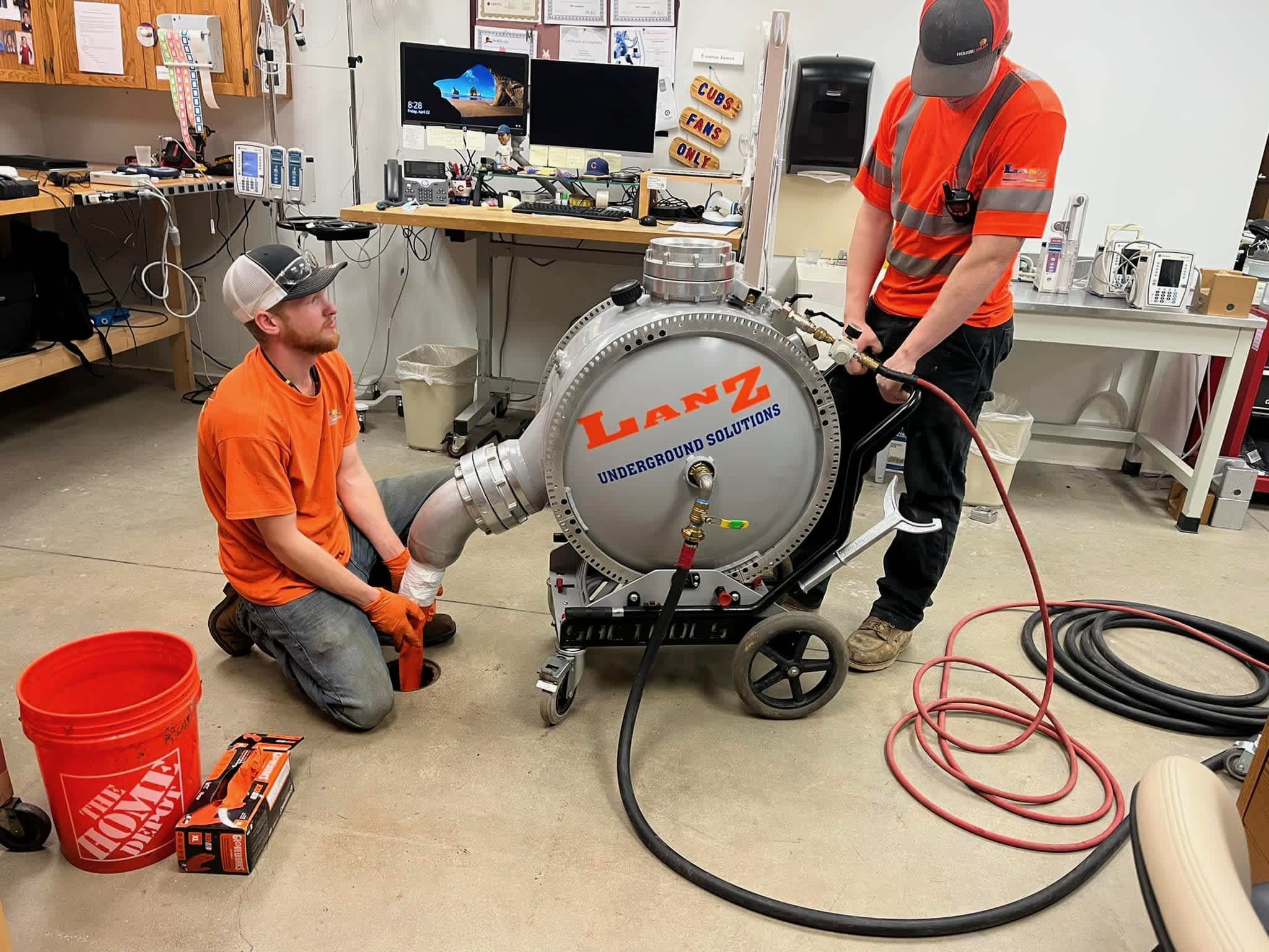 Experience top-notch underground solutions with professional service from Lanz Plumbing, Heating & Cooling, Inc.