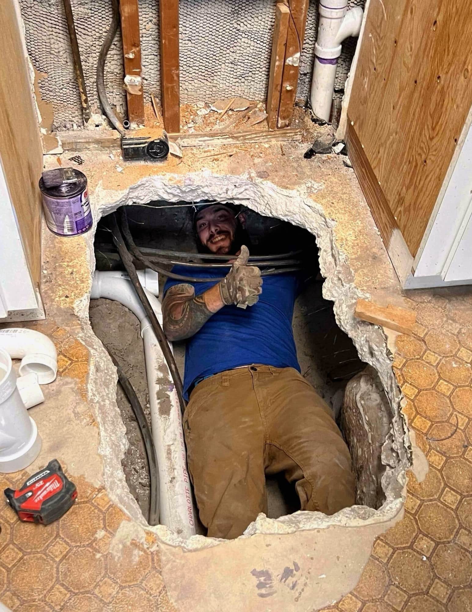 Confident and friendly service from Climate Experts Air, Plumbing & Electric shows care and skilled plumbing repair in your home.