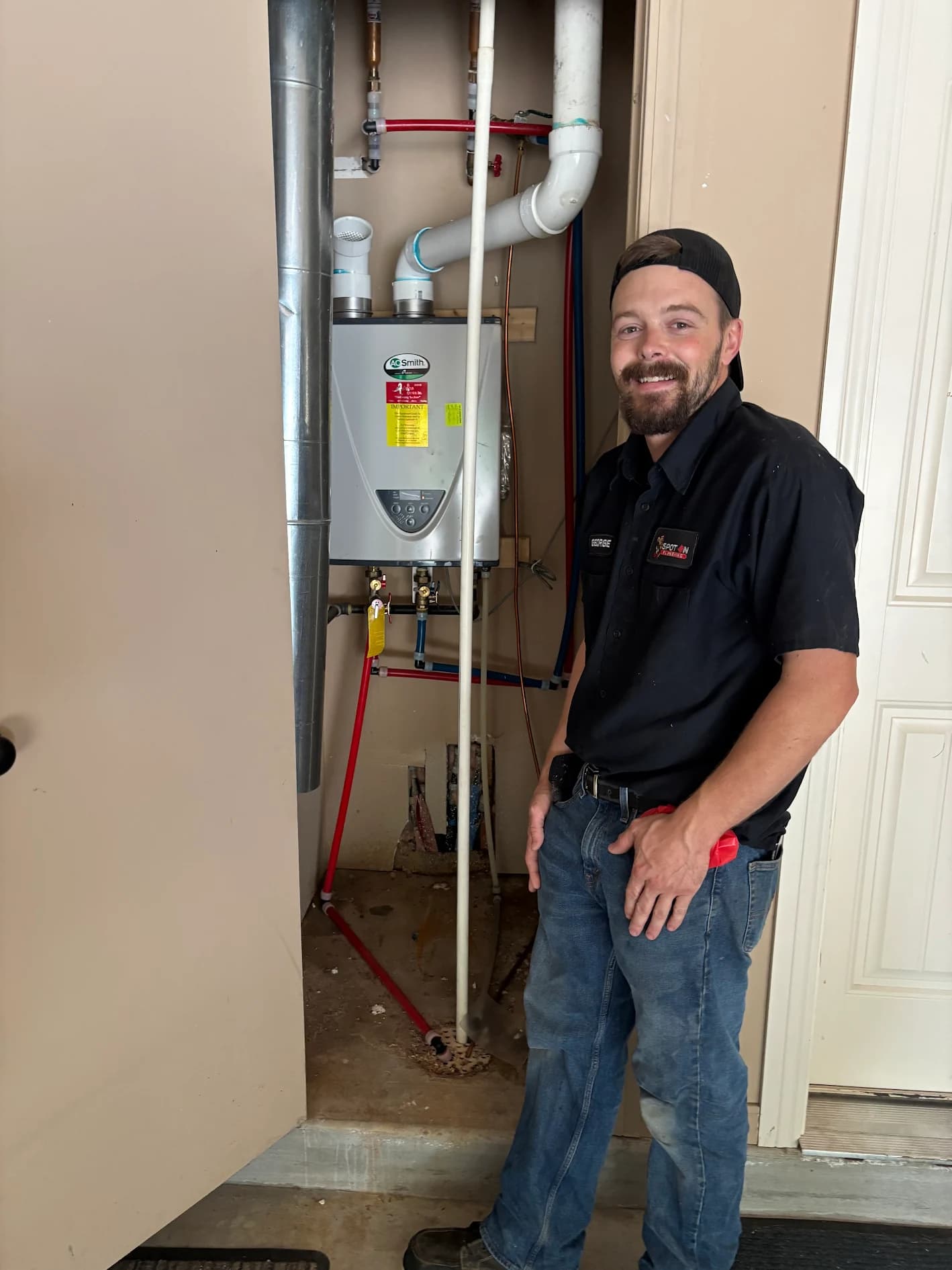 Spot On Plumbing of Tulsa ensures top-notch water heater installation with professional and friendly service.