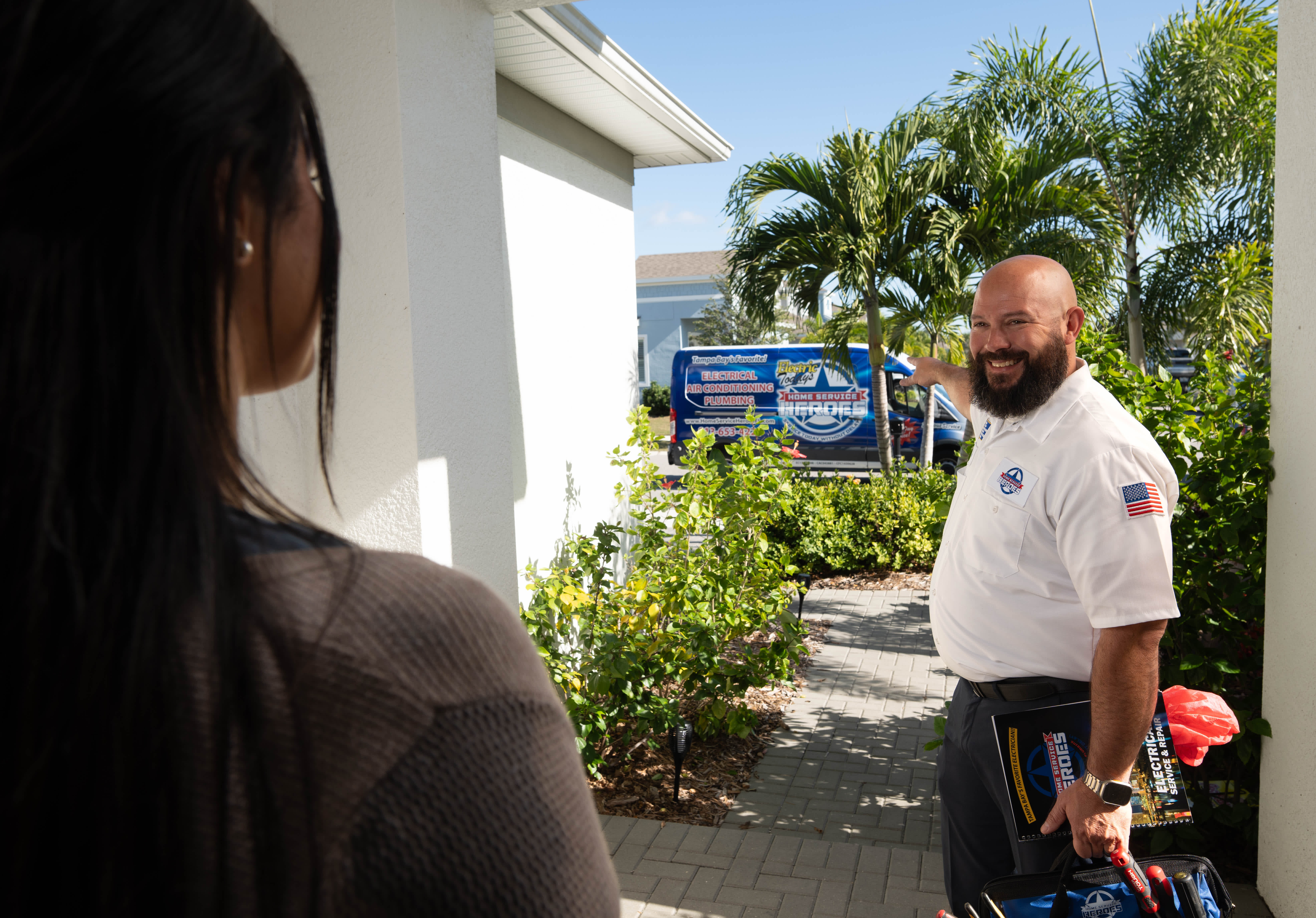 Experience exceptional service with Home Service Heroes – your trusted partner in electrical, air conditioning, and plumbing solutions.