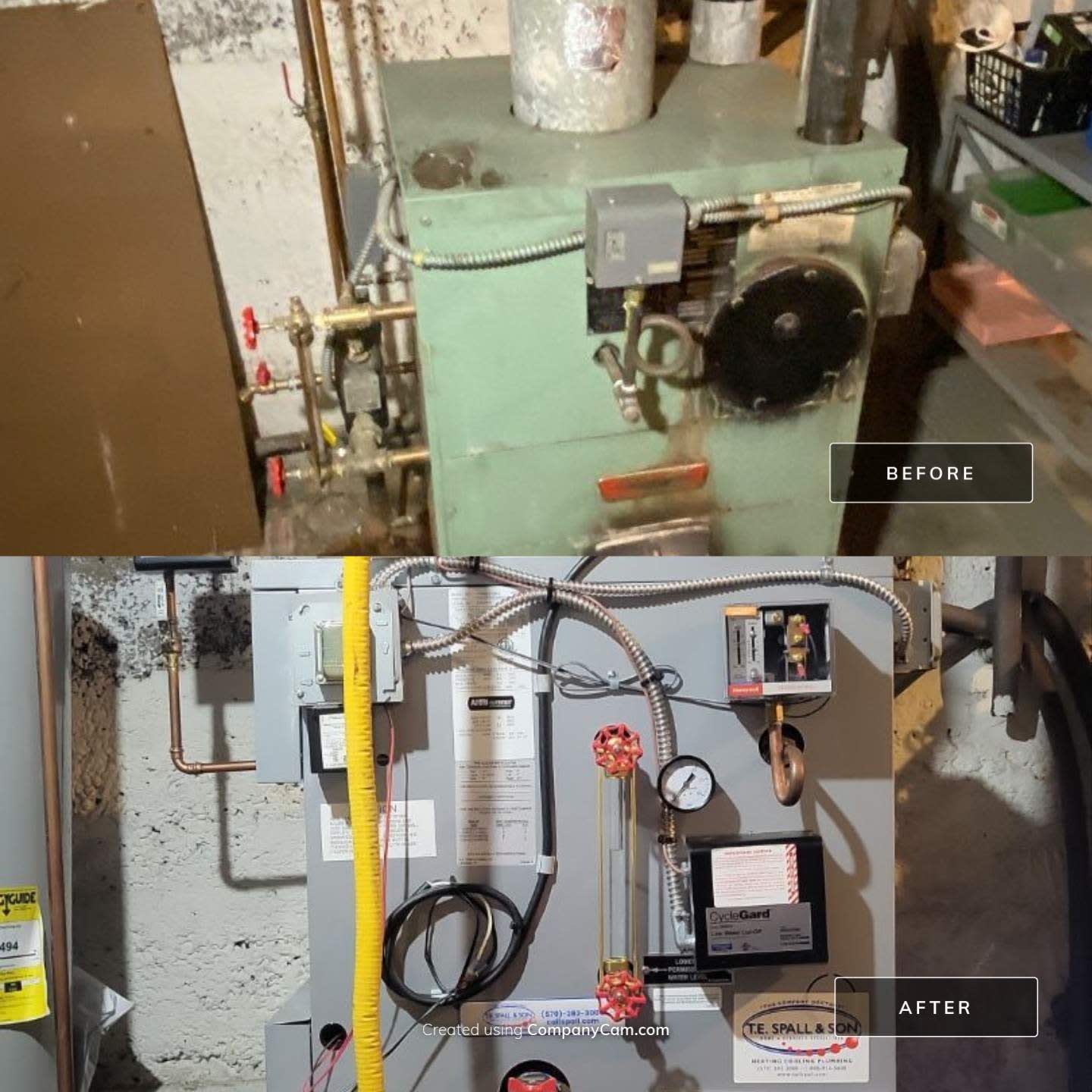 Experience unparalleled professionalism with T.E. Spall & Son's expert heating system upgrades.