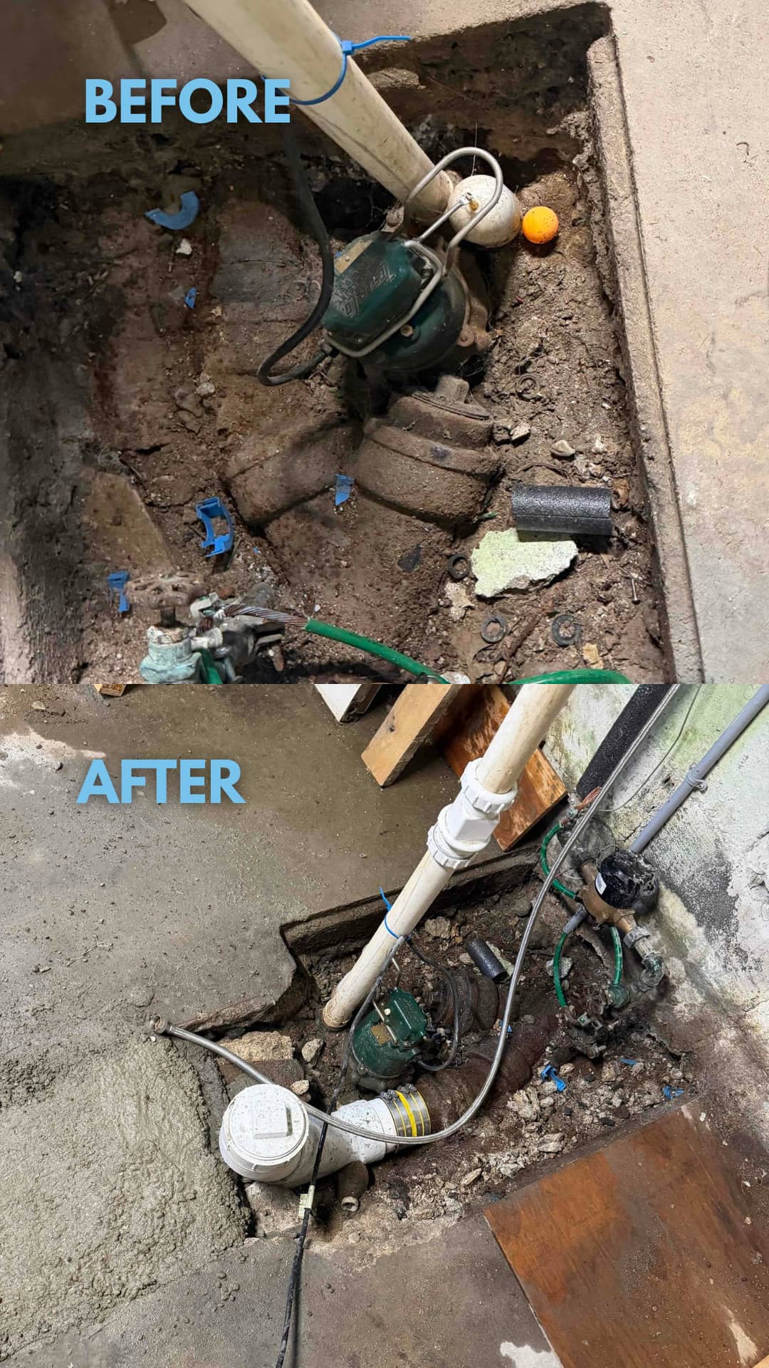 Experience professional and reliable sump pump solutions with Akian Plumbing, Heating, Cooling & Electric, where quality and efficiency come first.